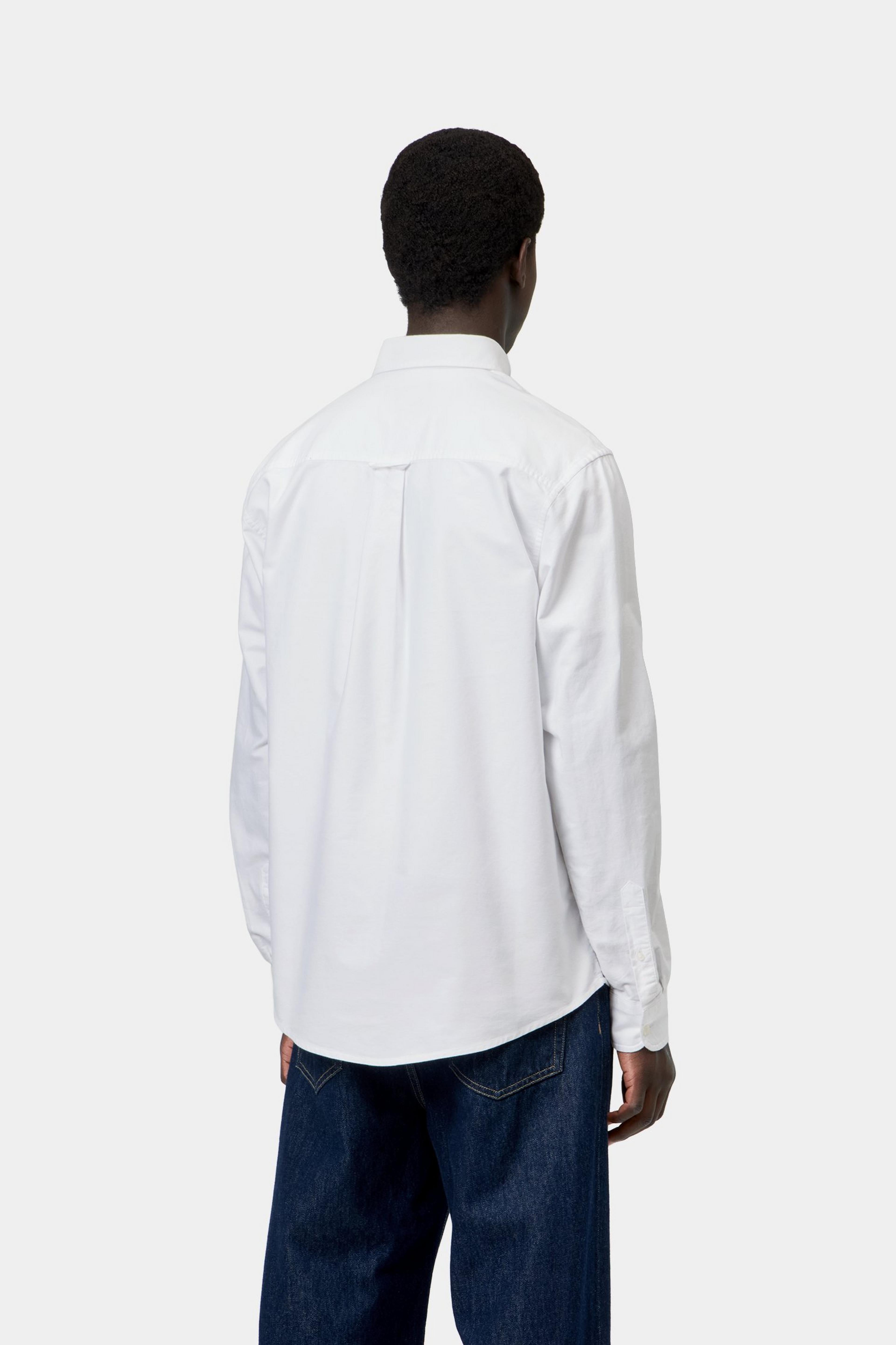 L/S C-Logo Shirt - White / White