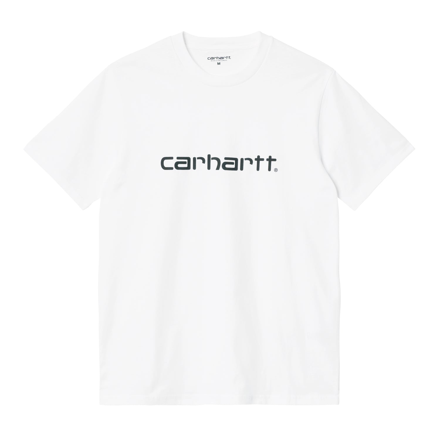 S/S Script T-Shirt - White / Black