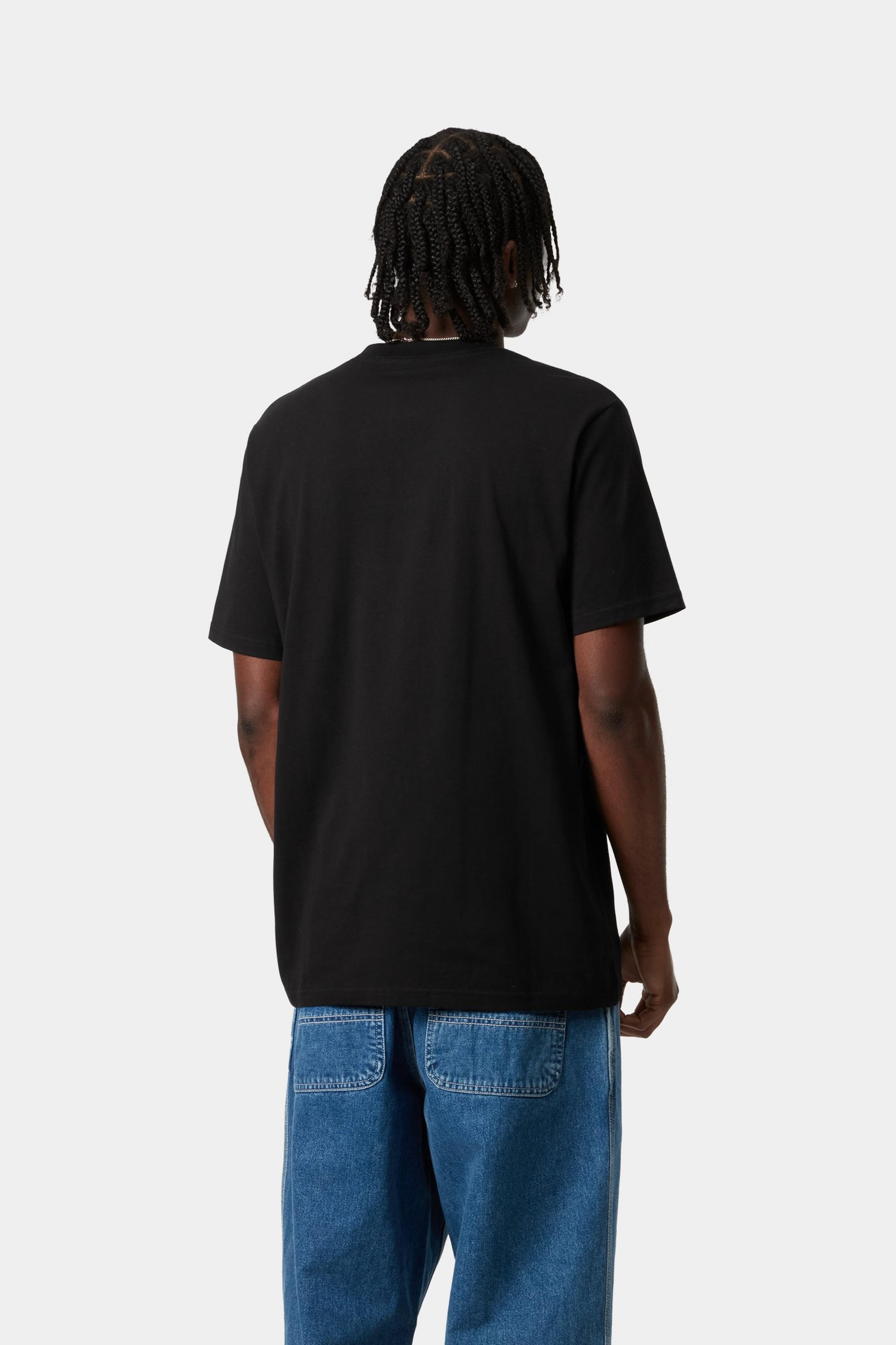 S/S Script T-Shirt - Black / White