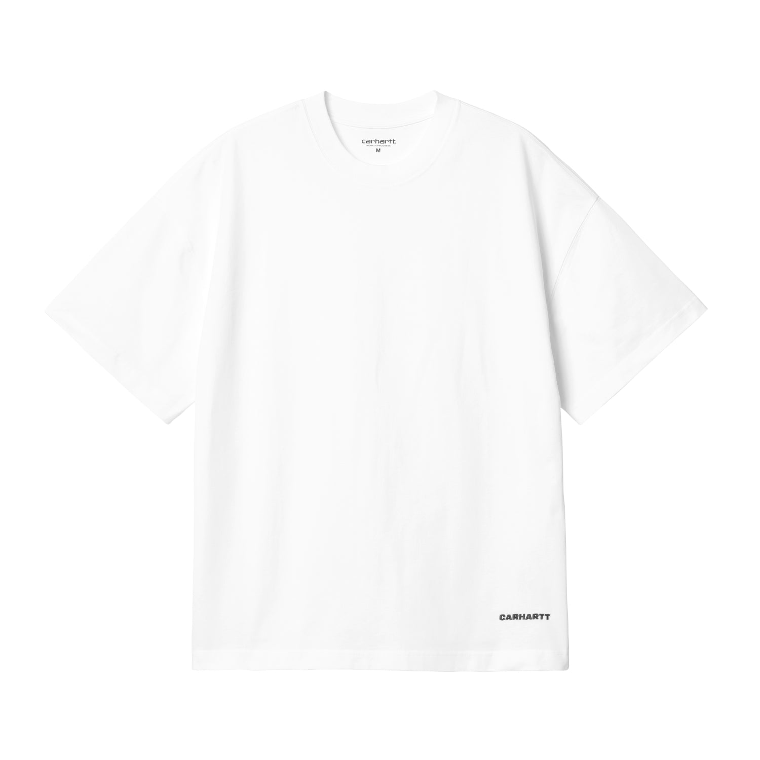 S/S Link Script T-Shirt - White / Black 1