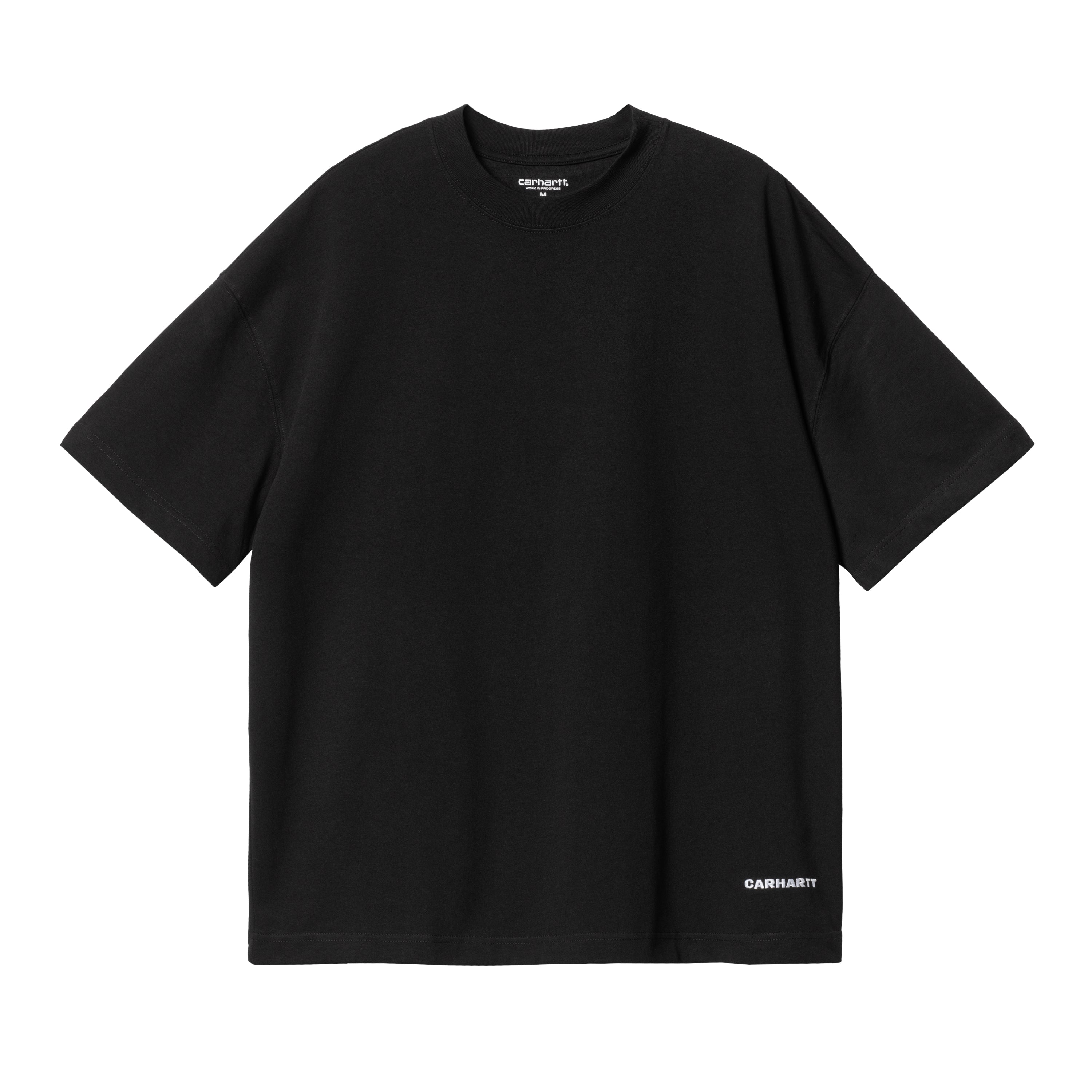 S/S Link Script T-Shirt - Black / White