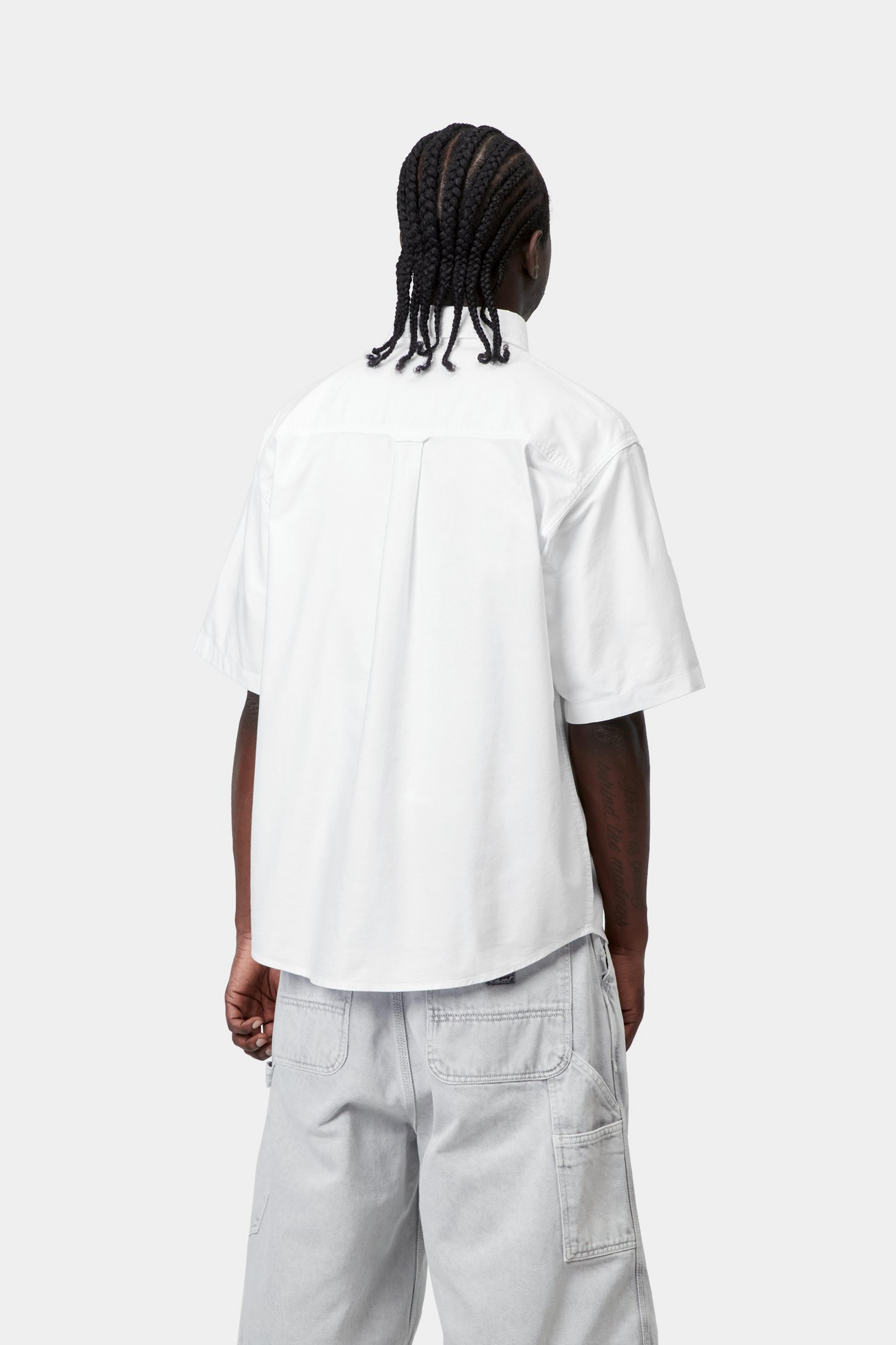 S/S Braxton Shirt - White / White