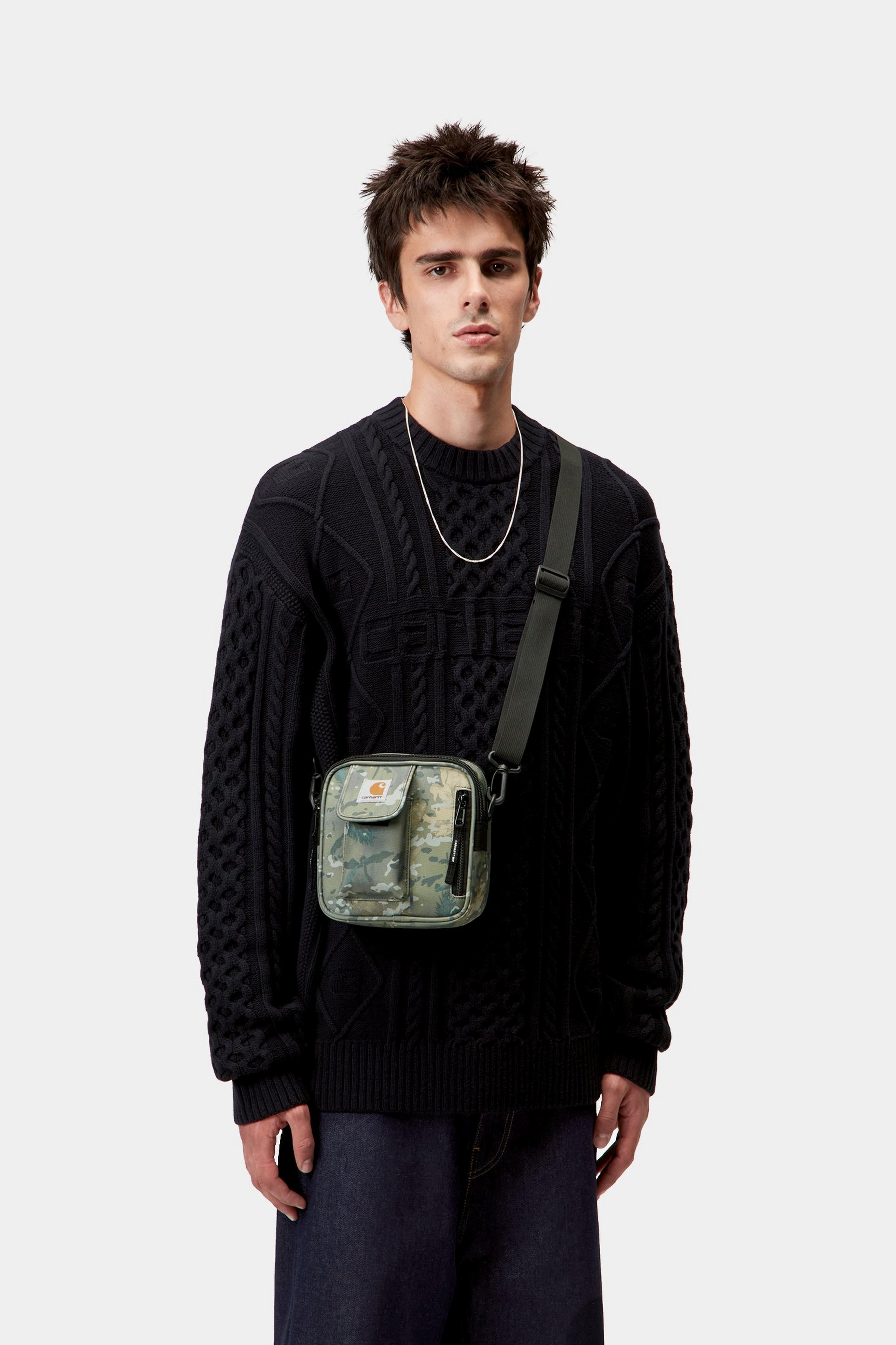 ESSENTIALS BAG,SMALL  - Camo Combi, Green