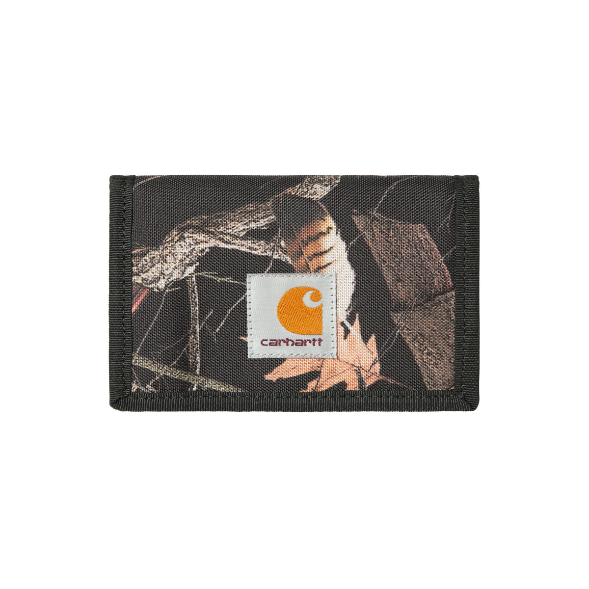 Alec Wallet - Camo Feather Tree, Black