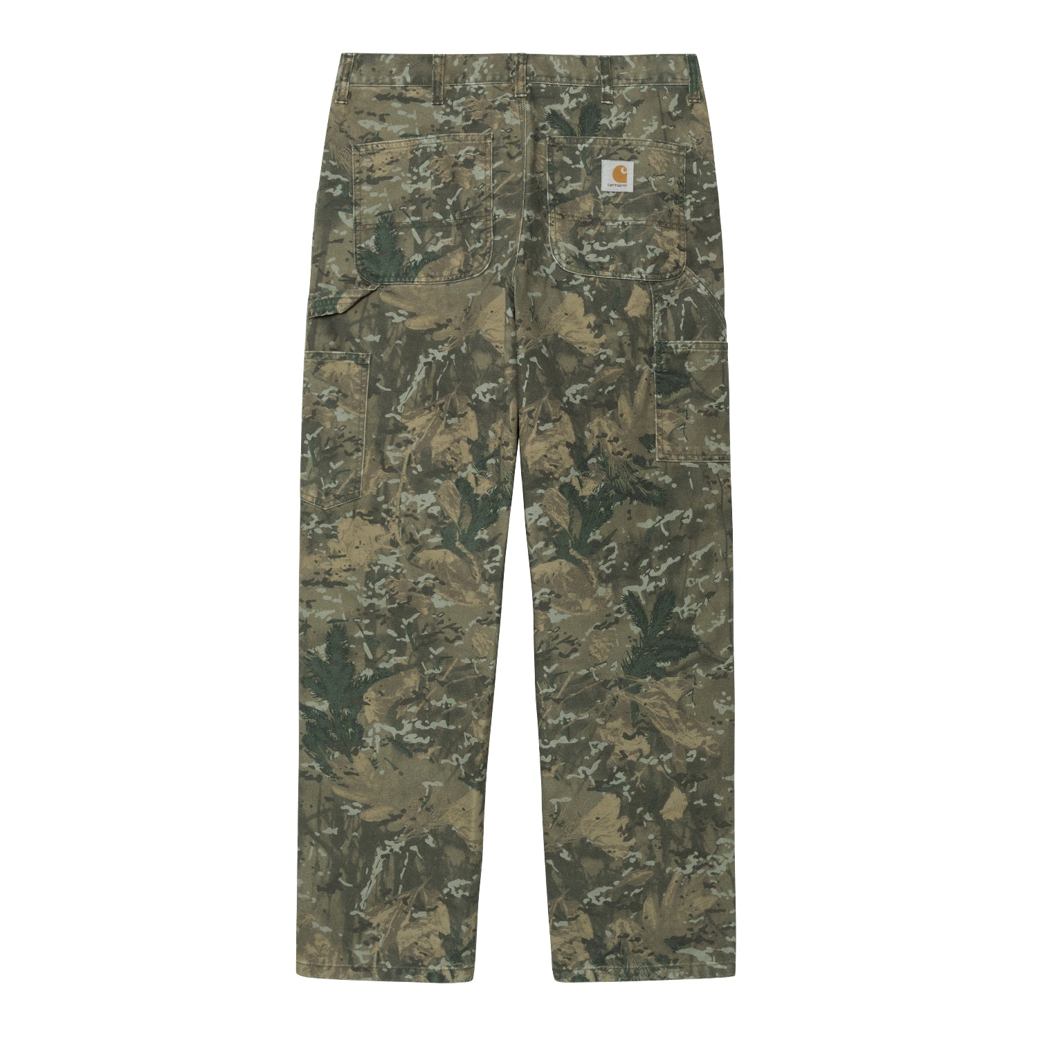 SINGLE KNEE PANT  - Camo Combi, Green (stone washed)