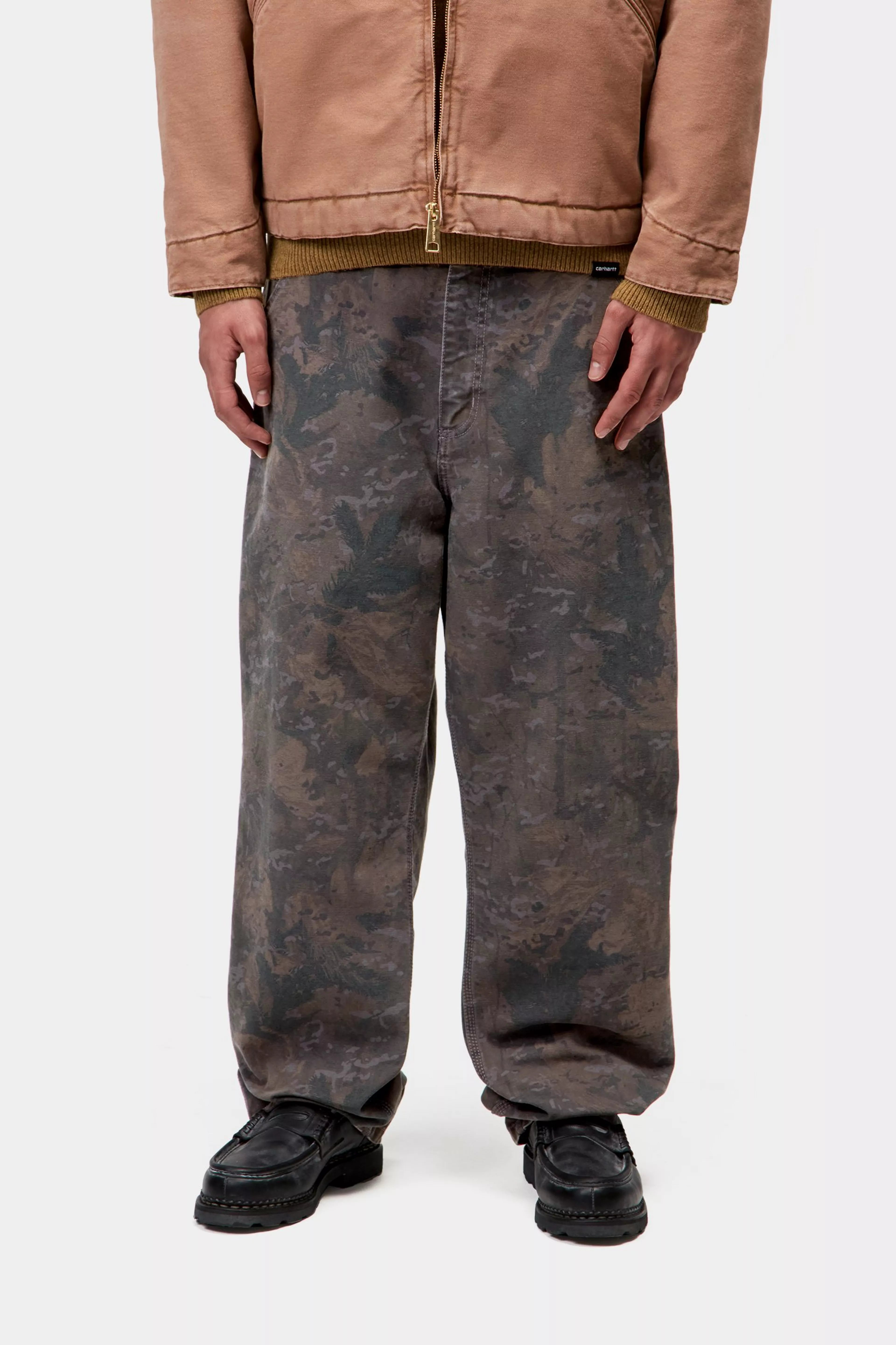 SINGLE KNEE PANT  - Camo Combi, Green / Graphite (garment dyed)