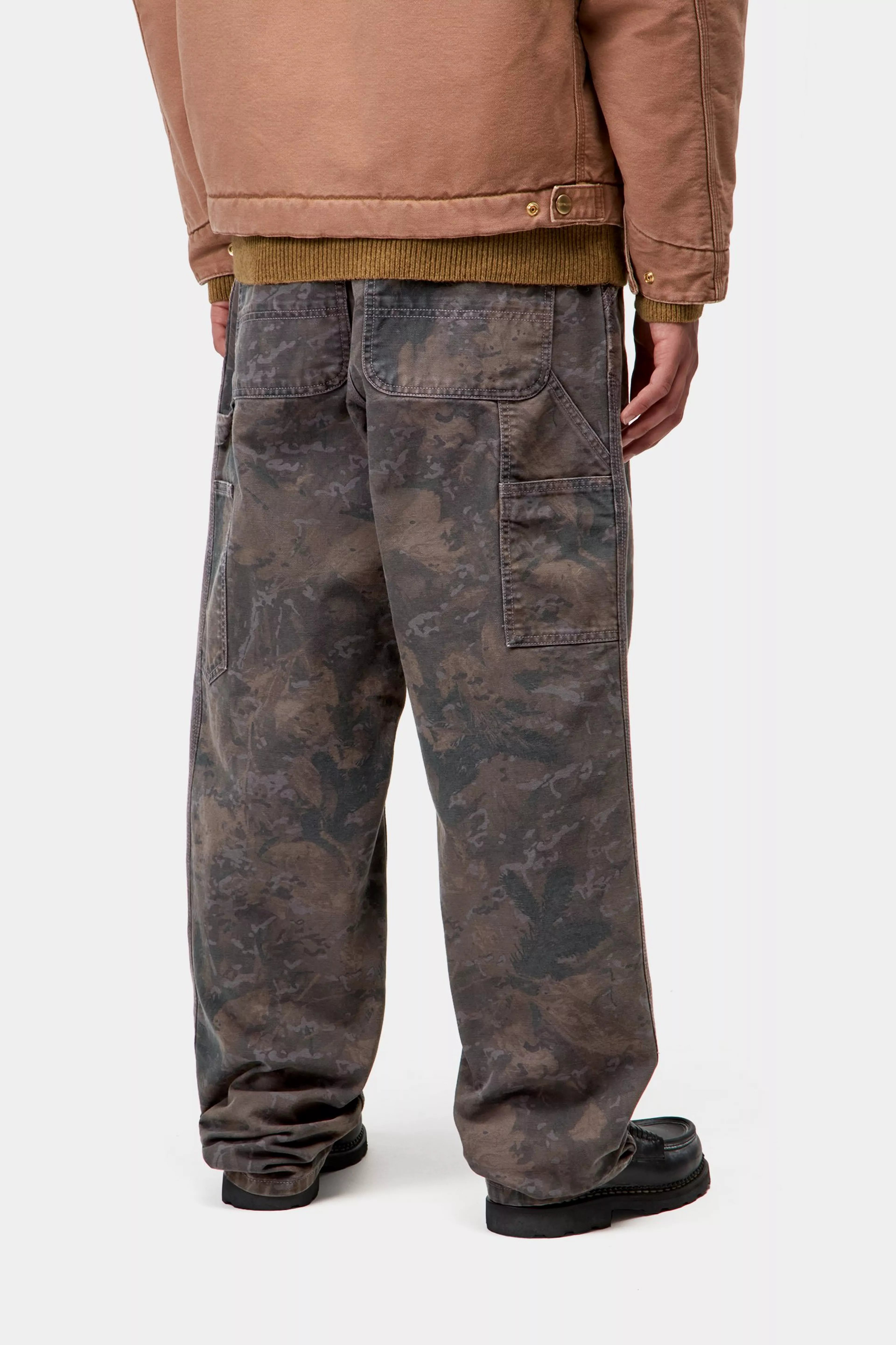 SINGLE KNEE PANT  - Camo Combi, Green / Graphite (garment dyed)