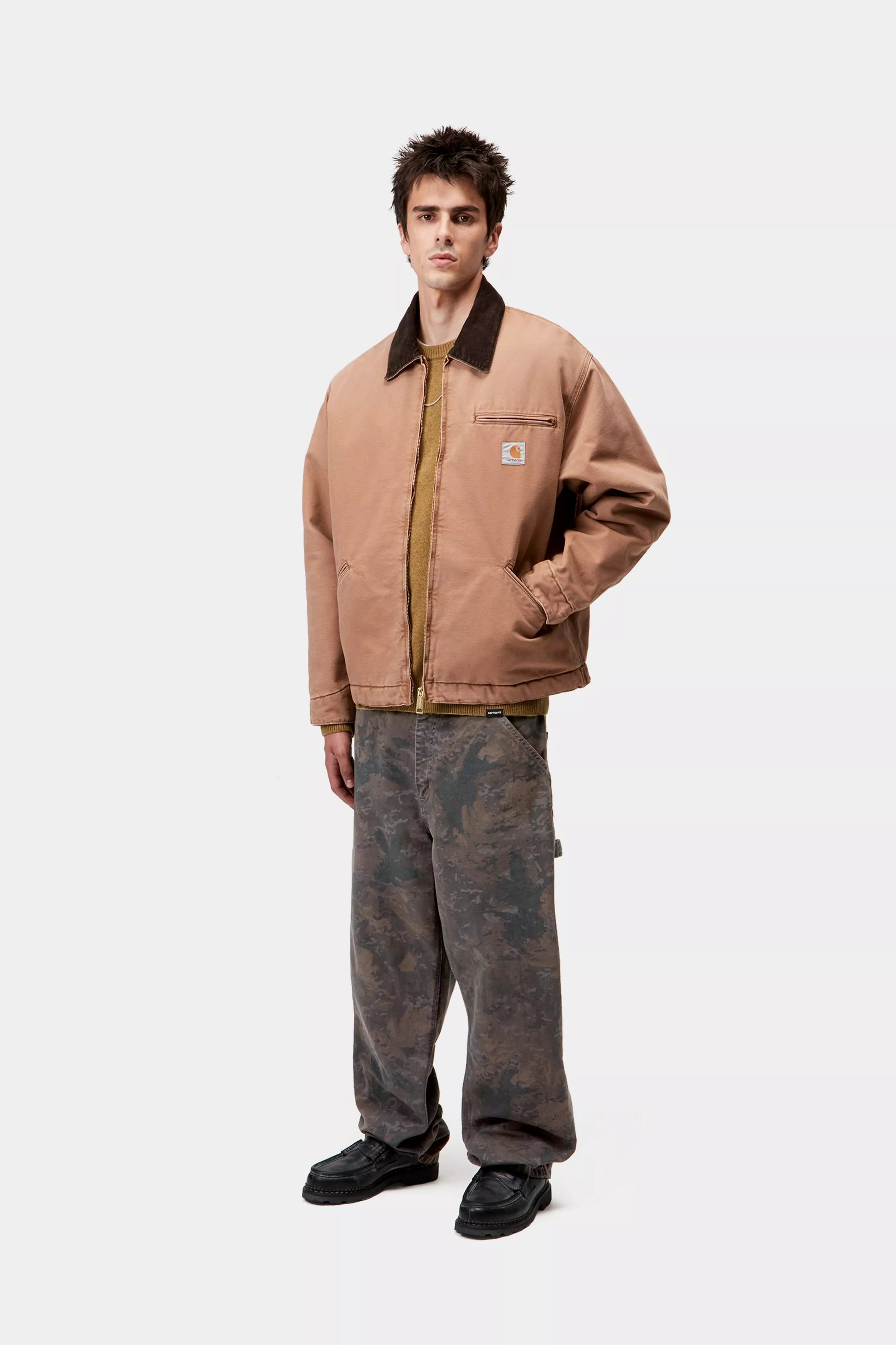 SINGLE KNEE PANT  - Camo Combi, Green / Graphite (garment dyed)