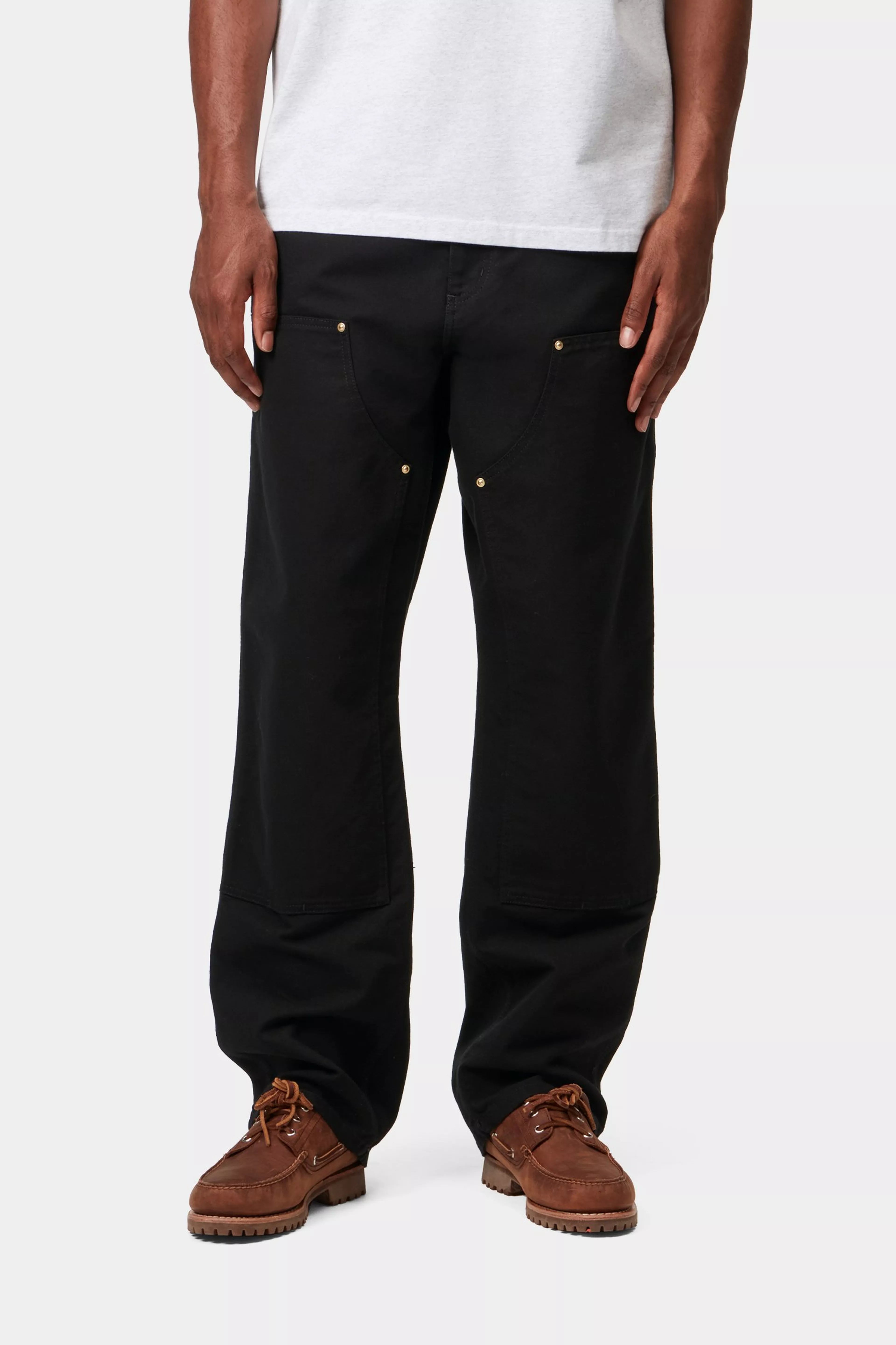 Double Knee Pant - Black (rinsed)