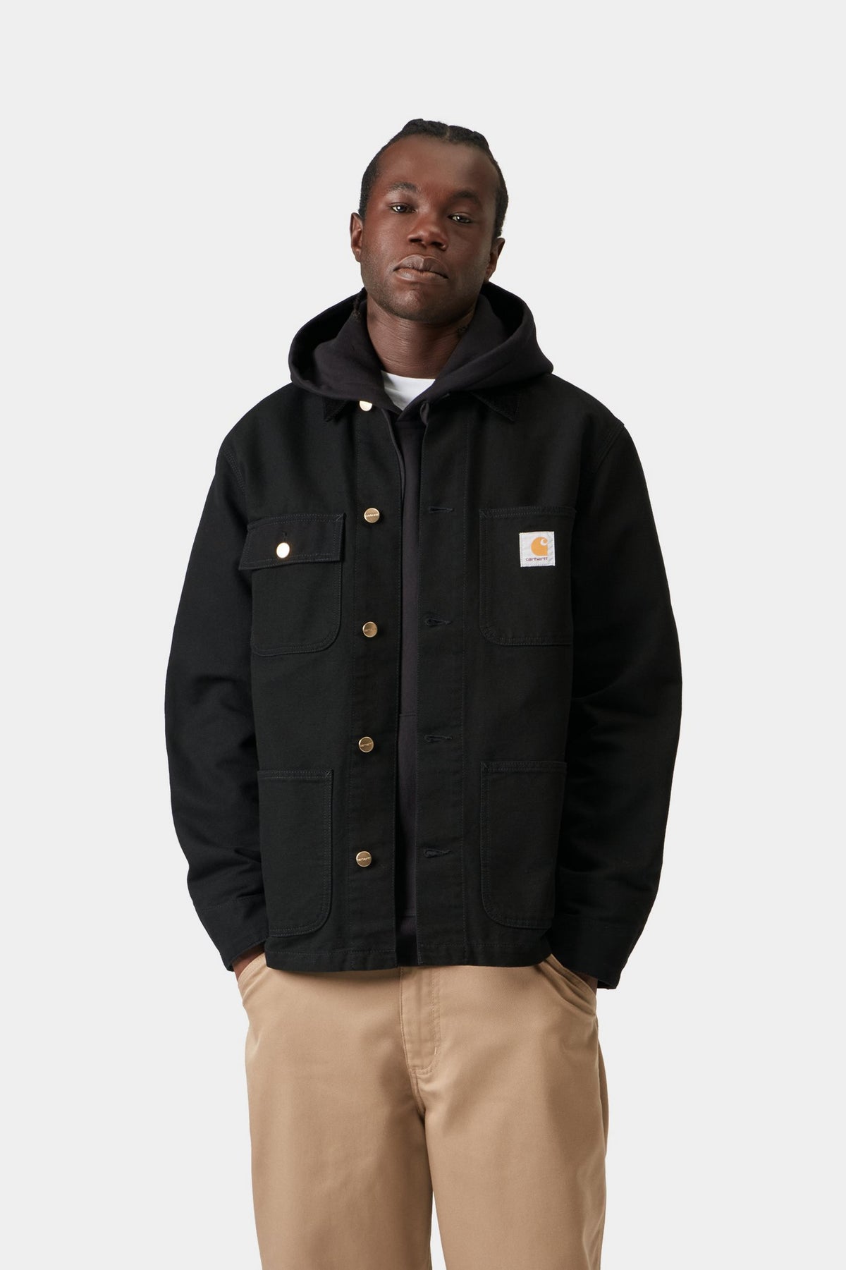 Michigan Coat - Black / Black rinsed