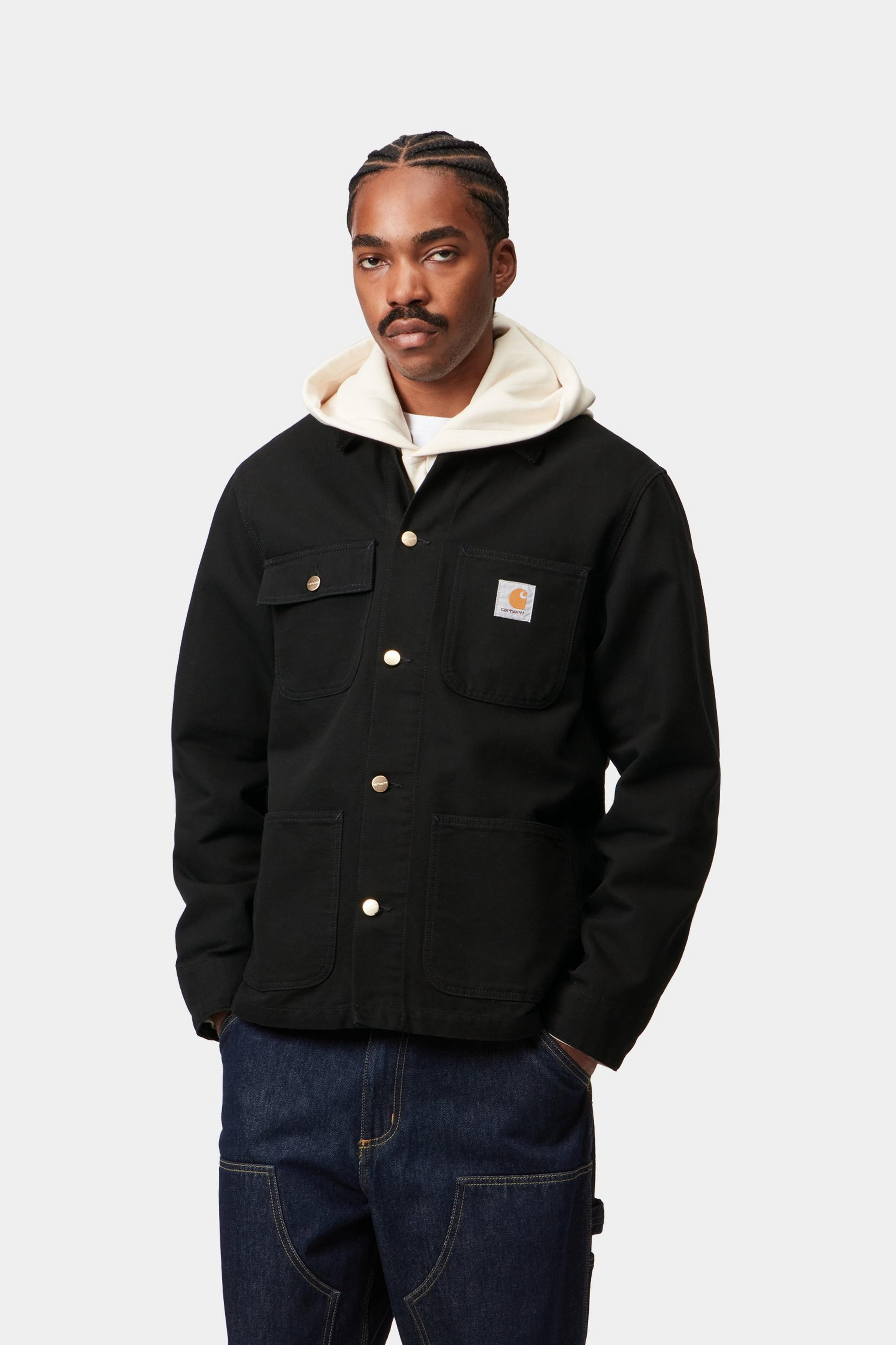 Michigan Coat - Black / Black (rinsed)