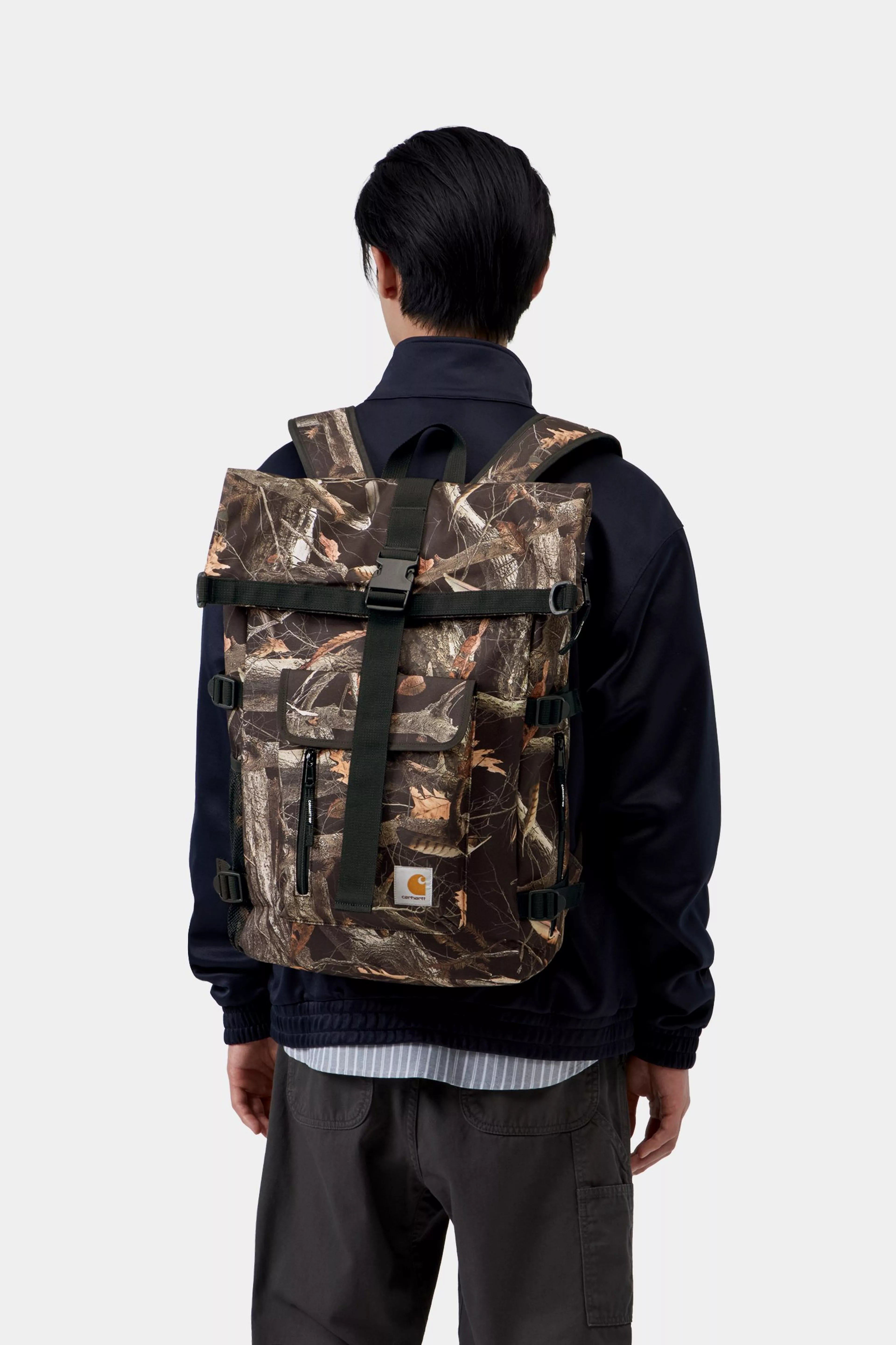 Philis Backpack - Camo Feather Tree, Black