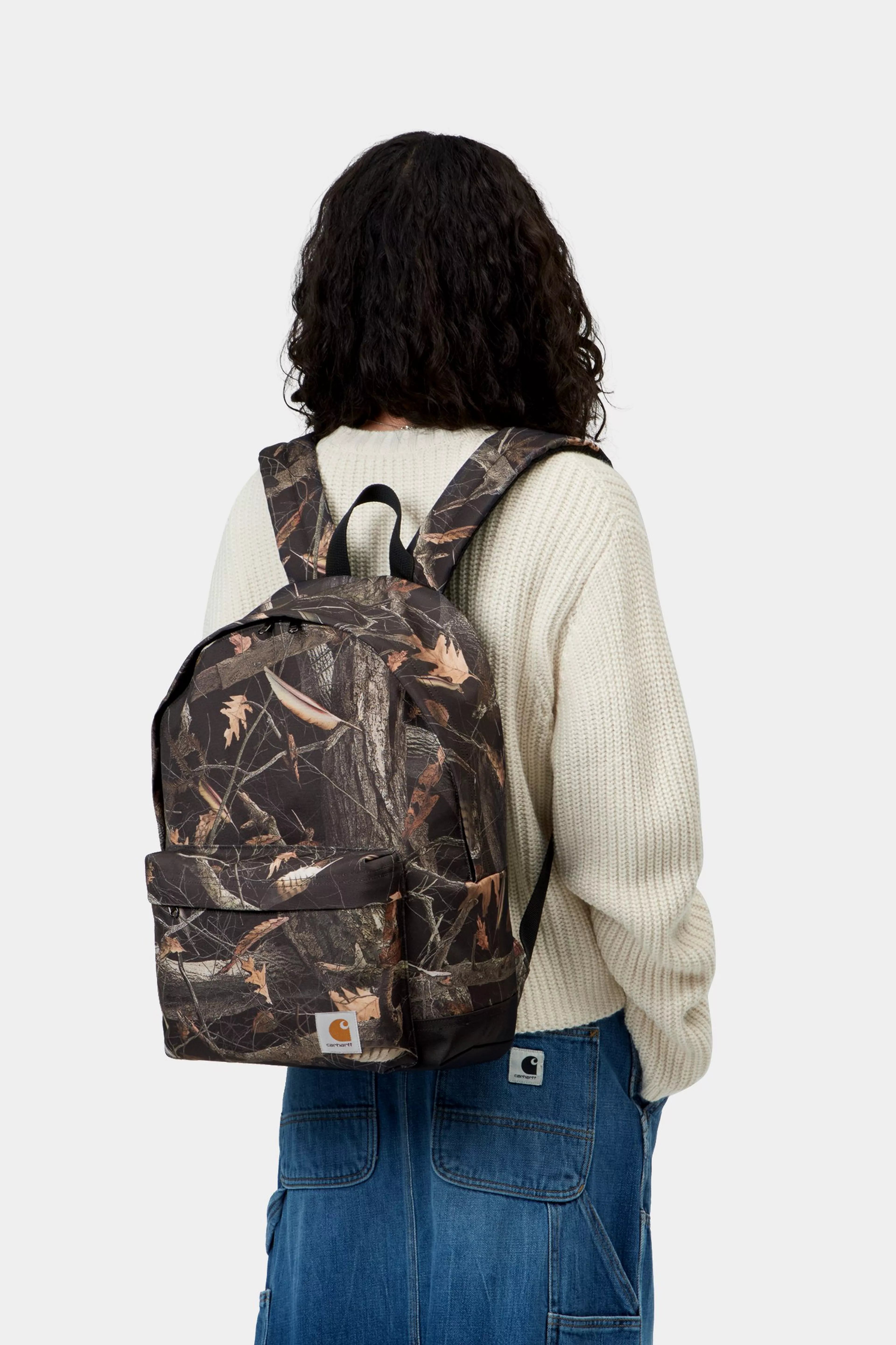Jake Backpack - Camo Feather Tree, Black