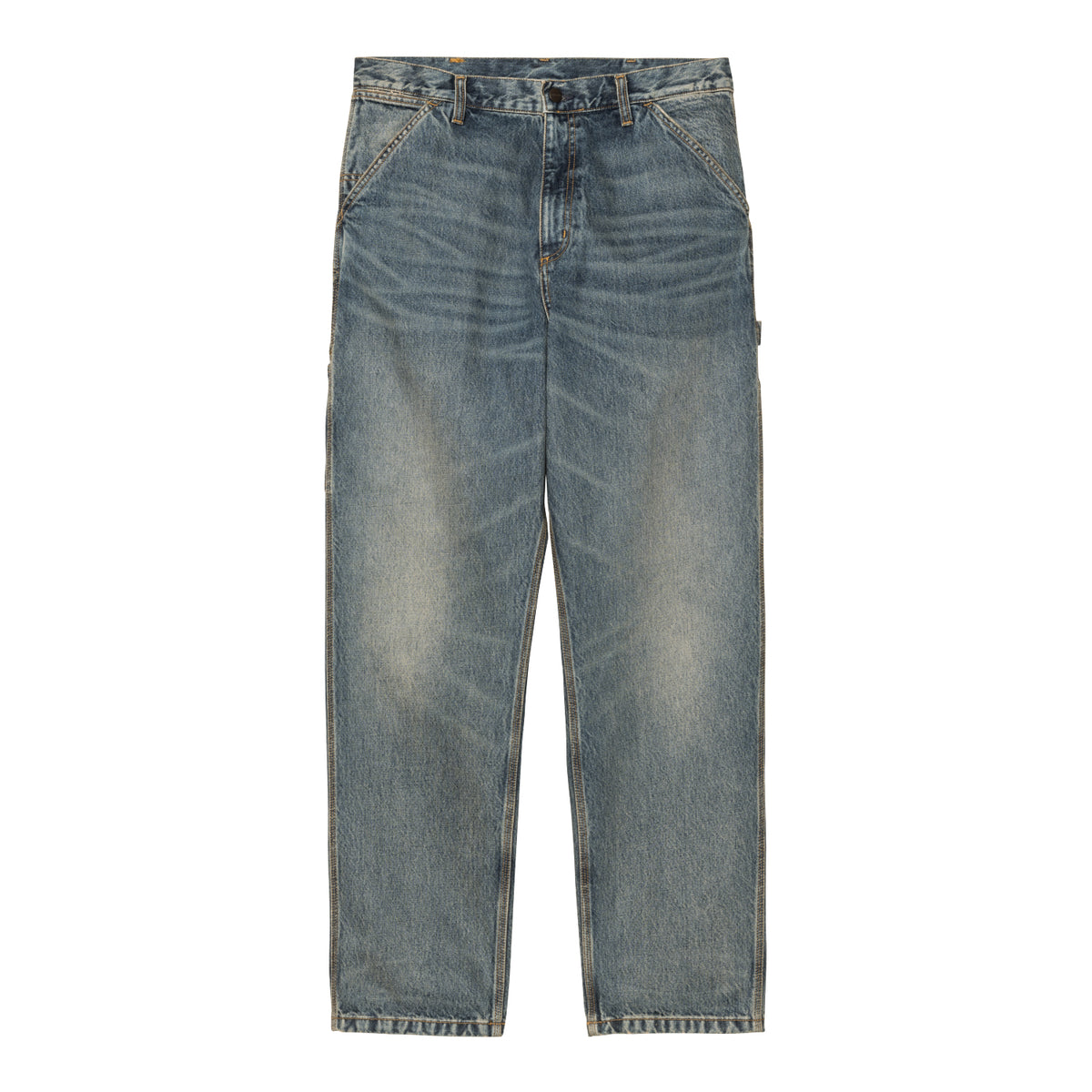 Single Knee Pant - Blue, worn used wash