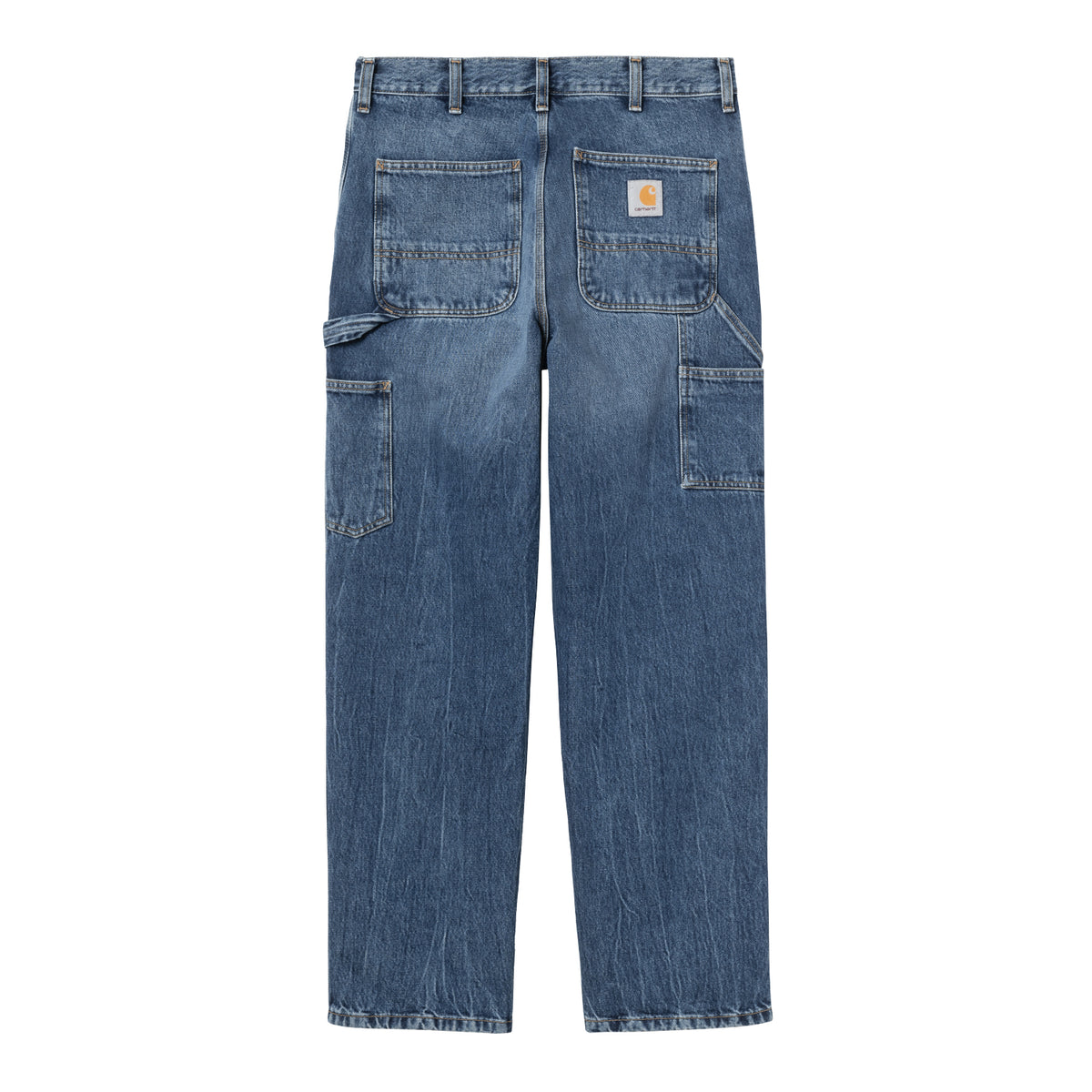 Single Knee Pant - Blue, marble used wash