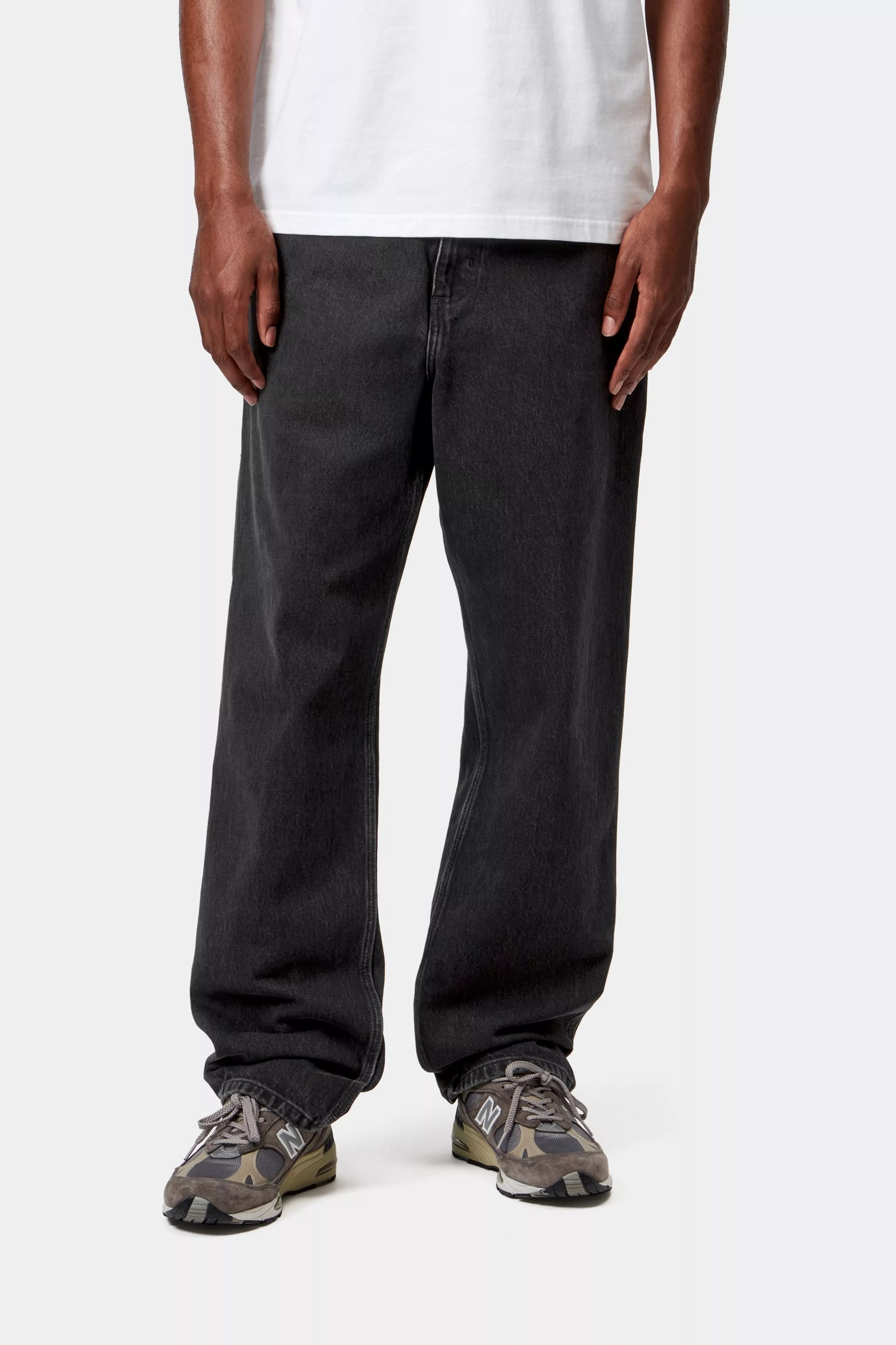 Single Knee Pant - Black (stone washed) 2