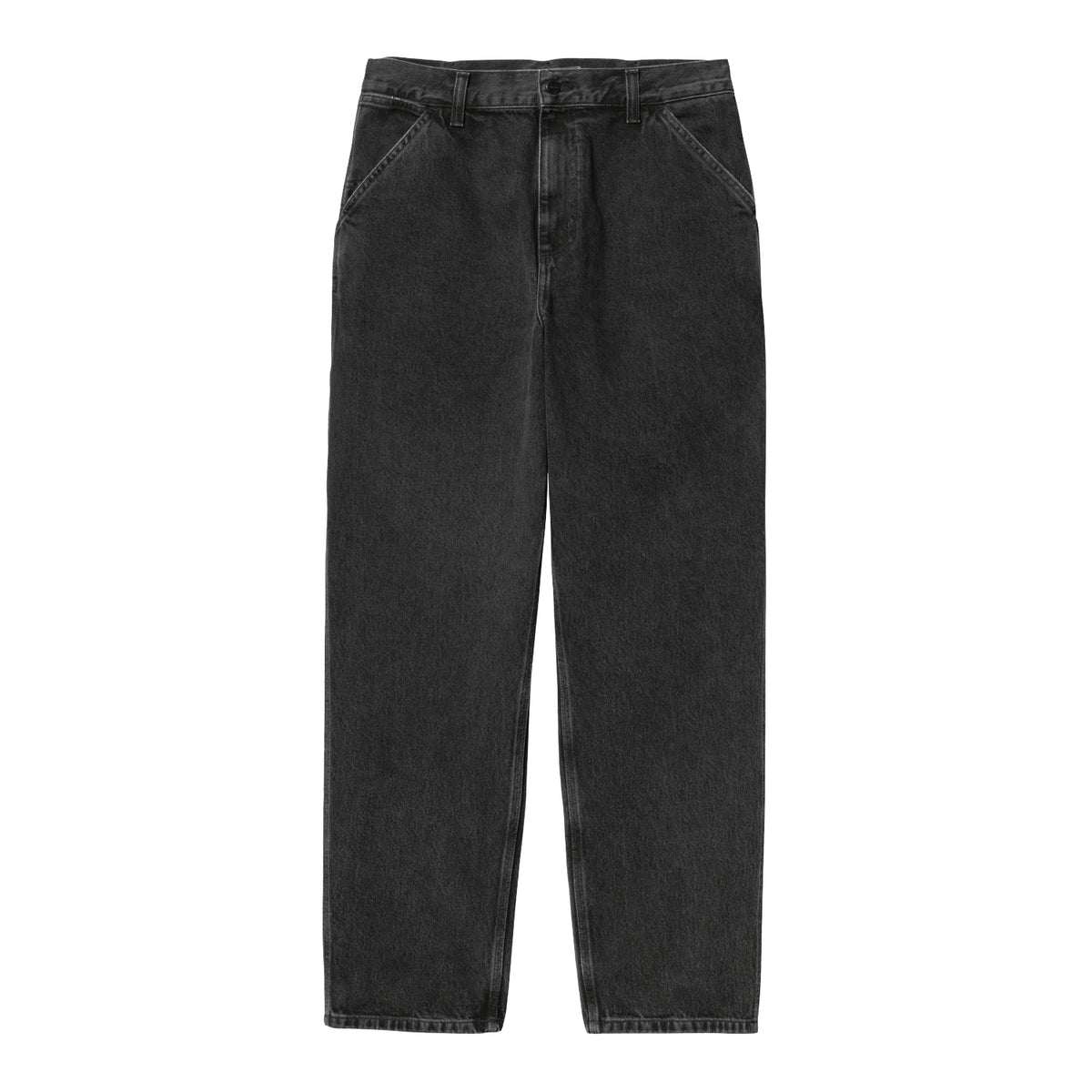 Single Knee Pant - Black, stone washed