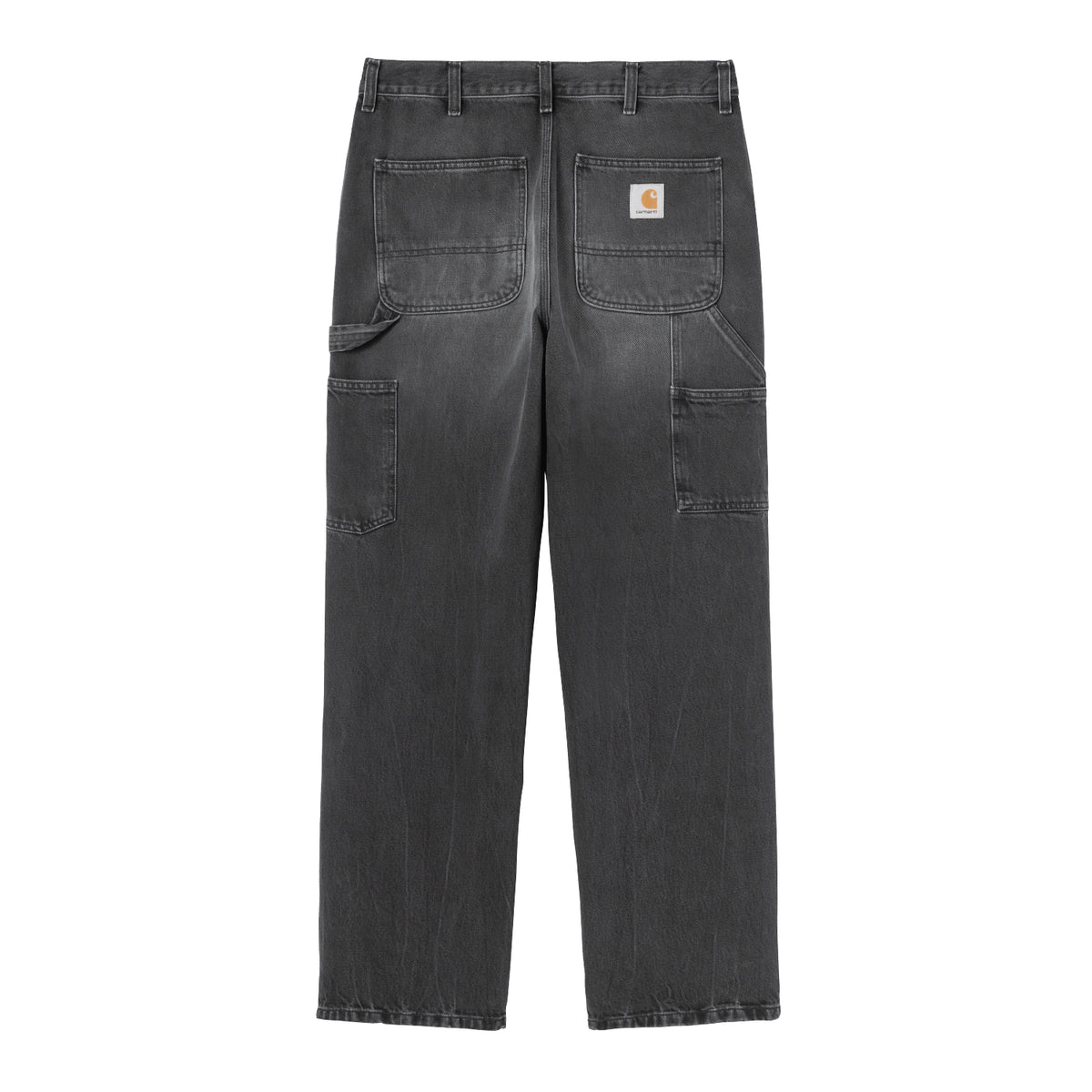 Single Knee Pant - Black, marble used wash