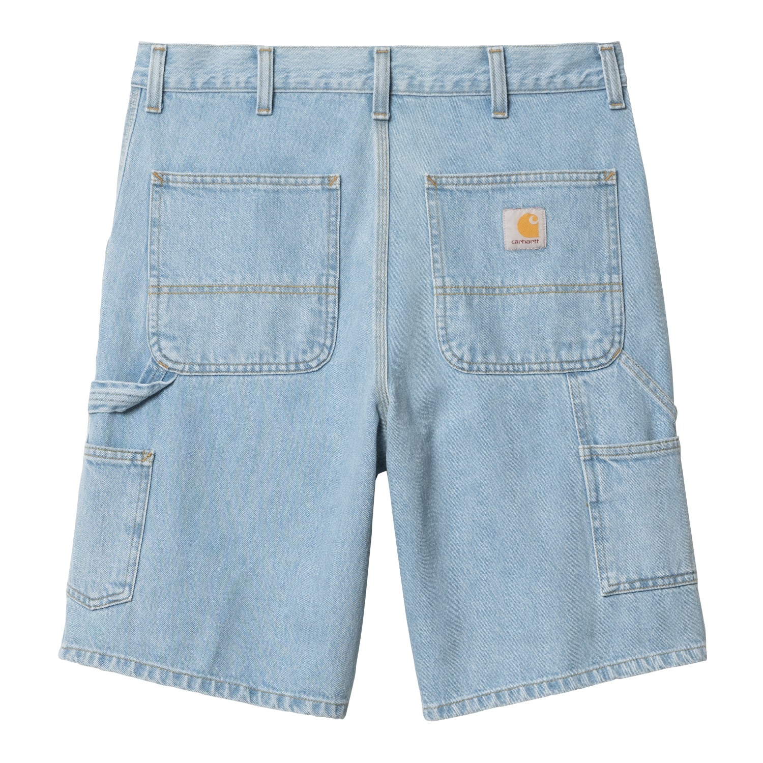 Single Knee Short - Blue (heavy stone bleached)