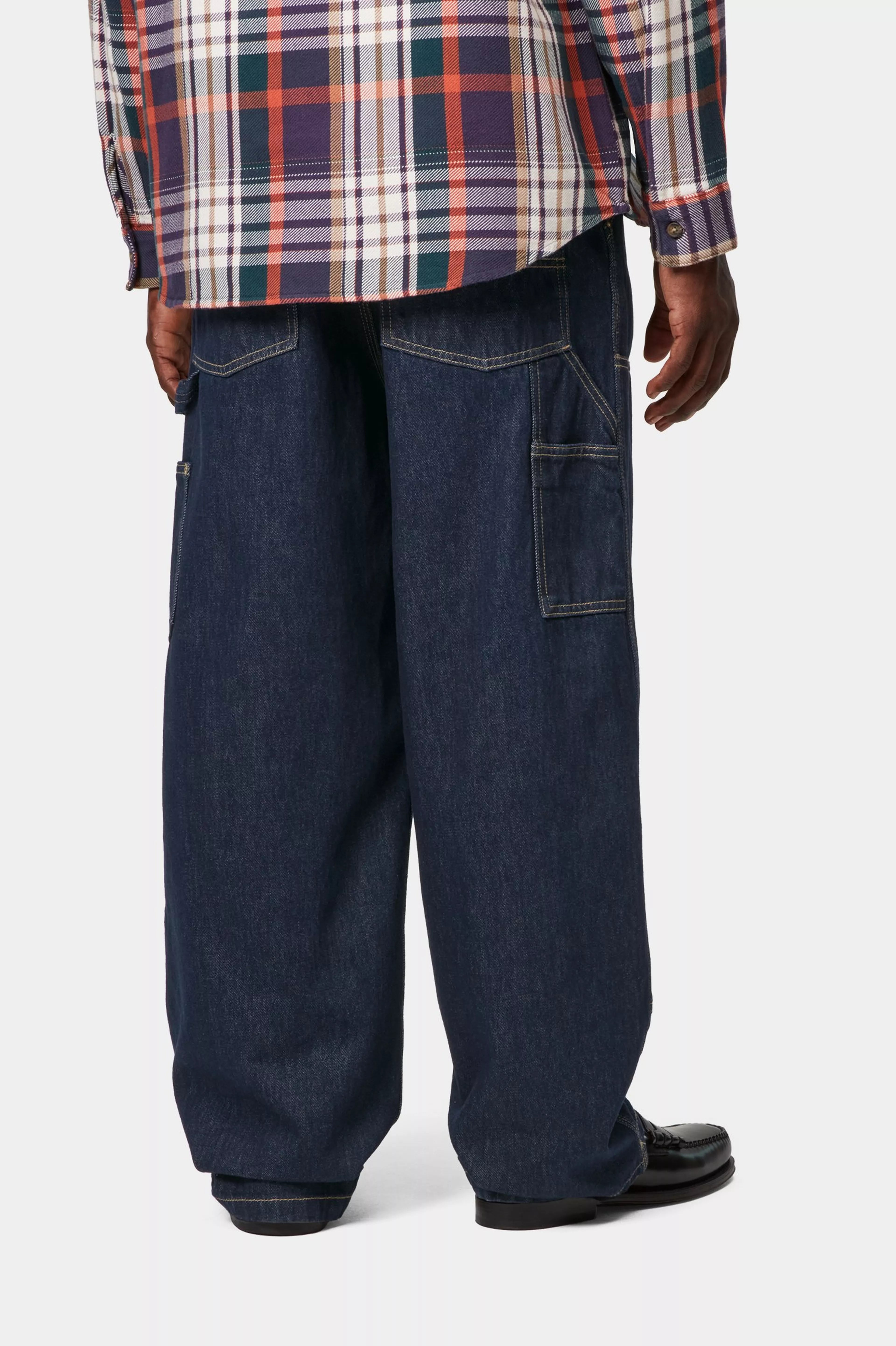NASH DOUBLE KNEE PANT  - Blue (rinsed)