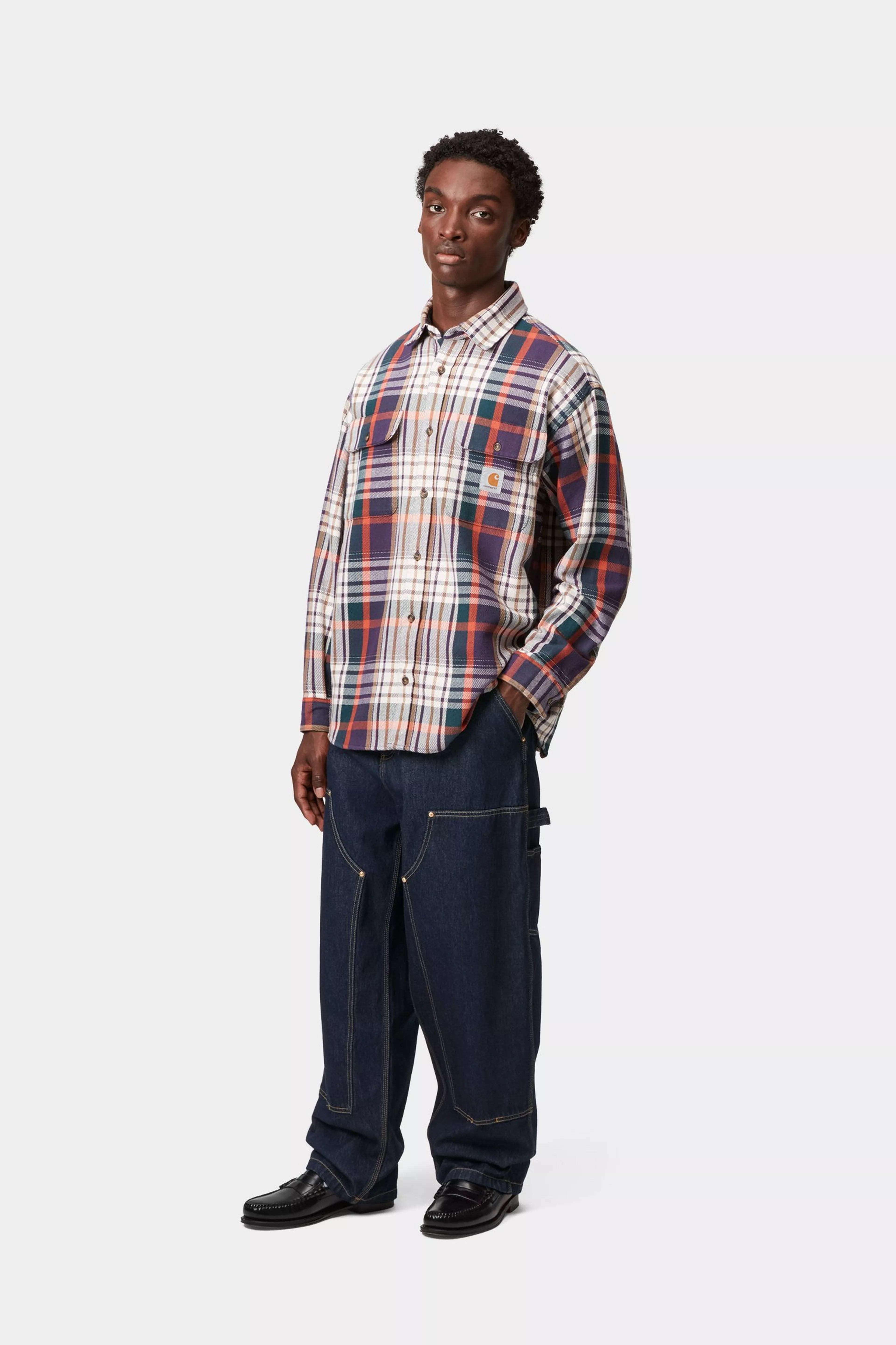 NASH DOUBLE KNEE PANT  - Blue (rinsed)
