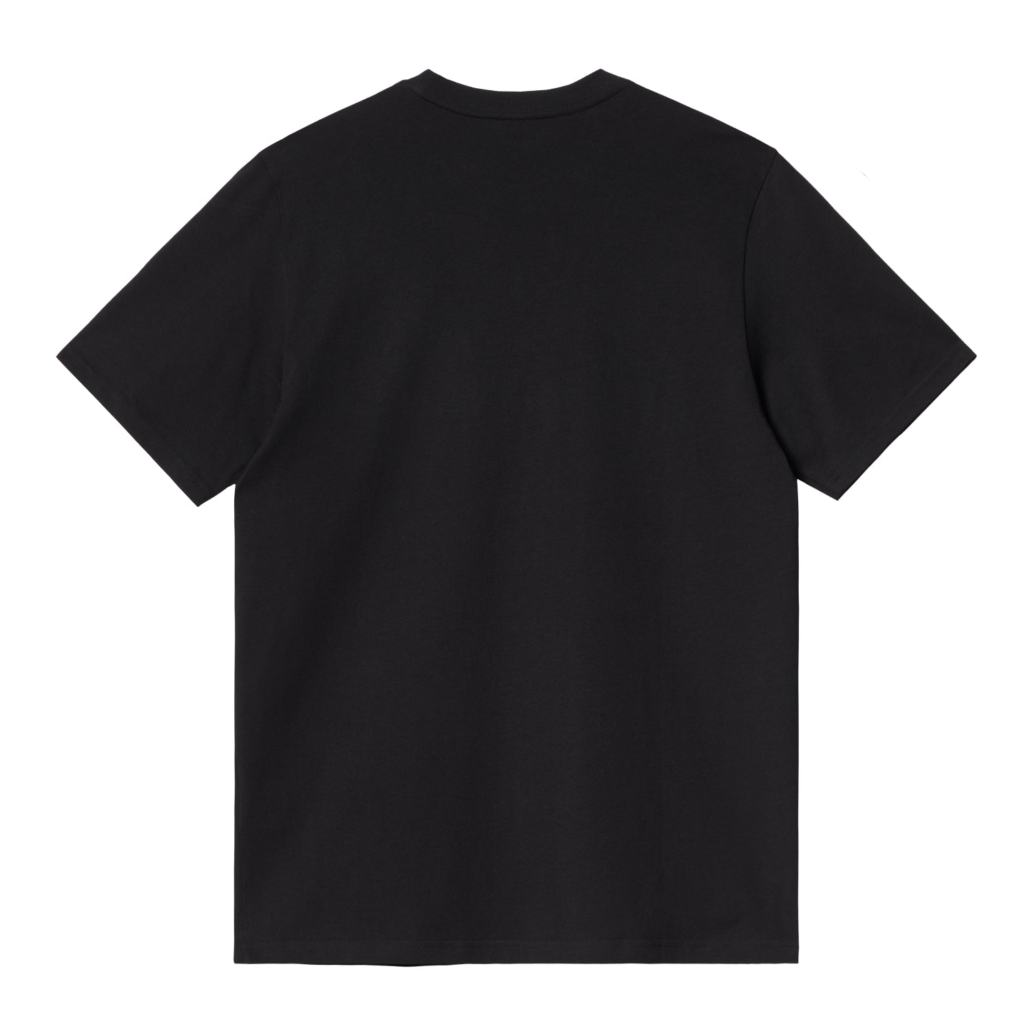 S/S POCKET HEART T-SHIRT - Black / Black