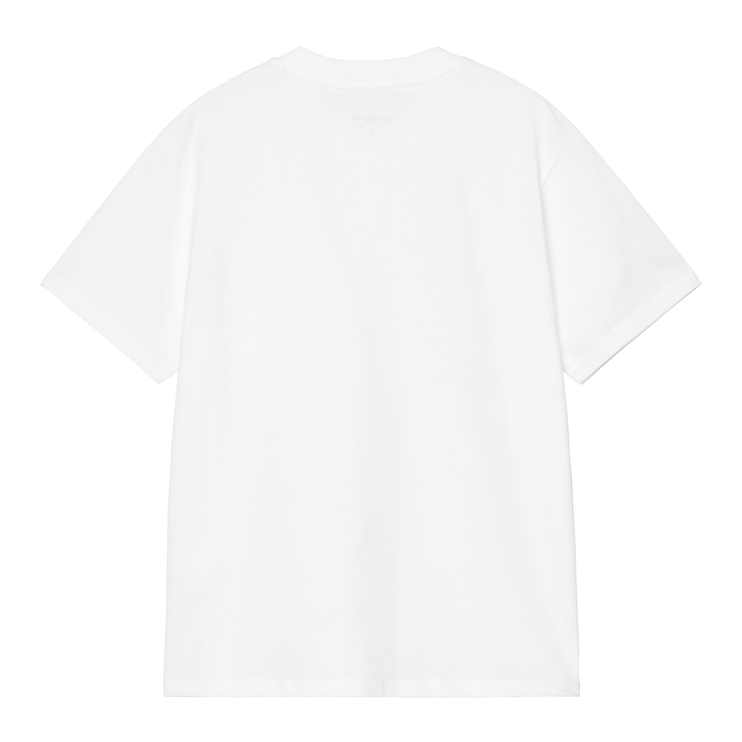W' S/S Pocket Heart T-Shirt - White / Red