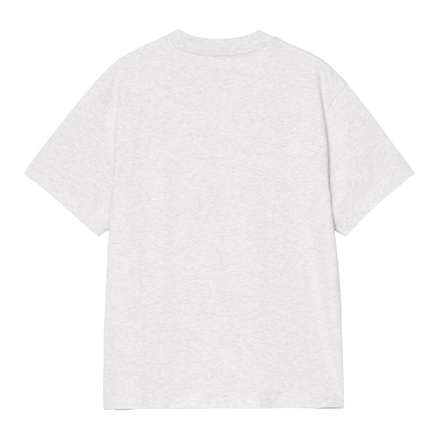 W' S/S Pocket Heart T-Shirt - Ash Heather / Red