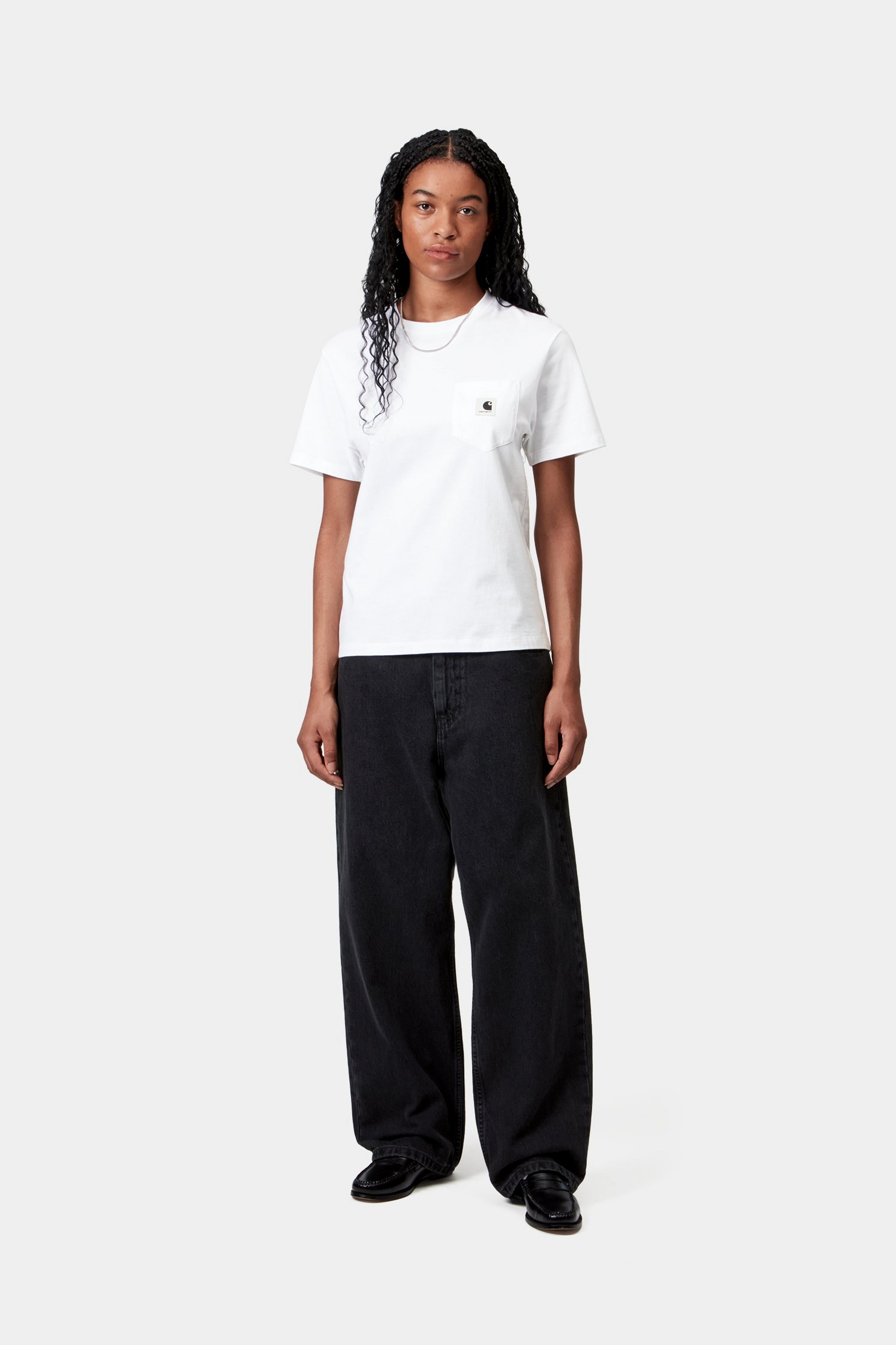 W' S/S Pocket T-Shirt - White