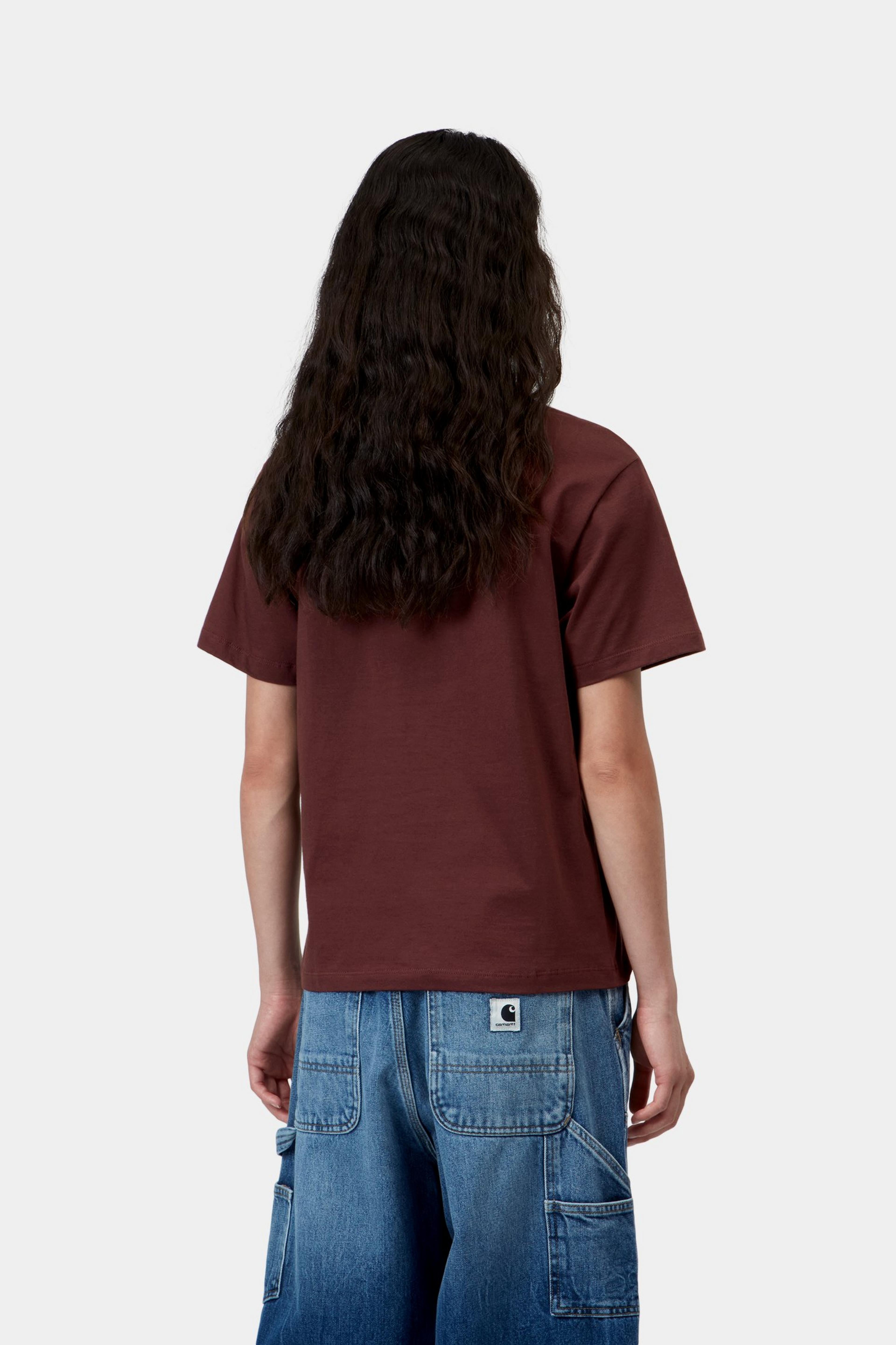 W' S/S Pocket T-Shirt - Amarone