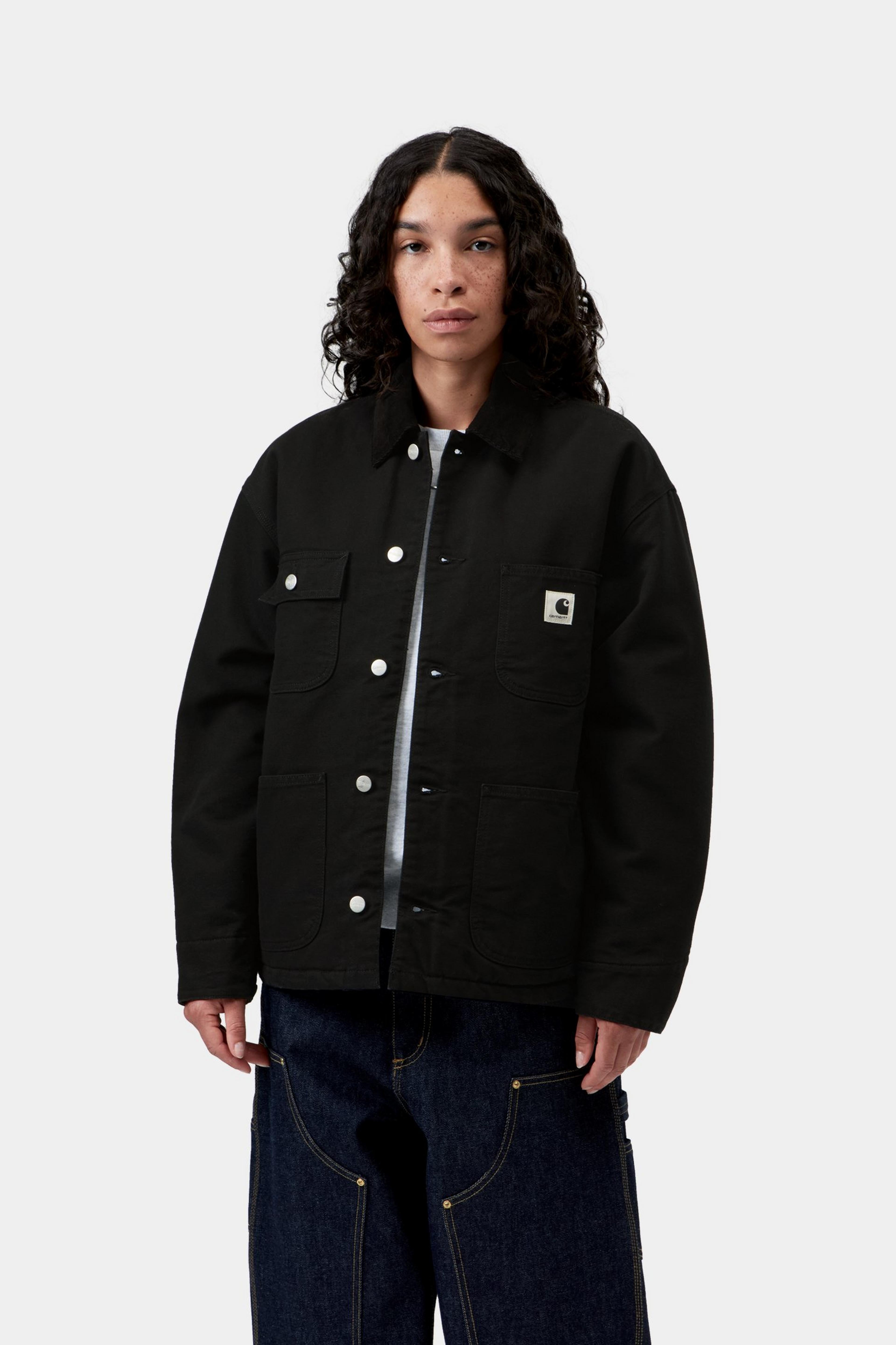 W' OG Michigan Coat - Black / Black rinsed 2
