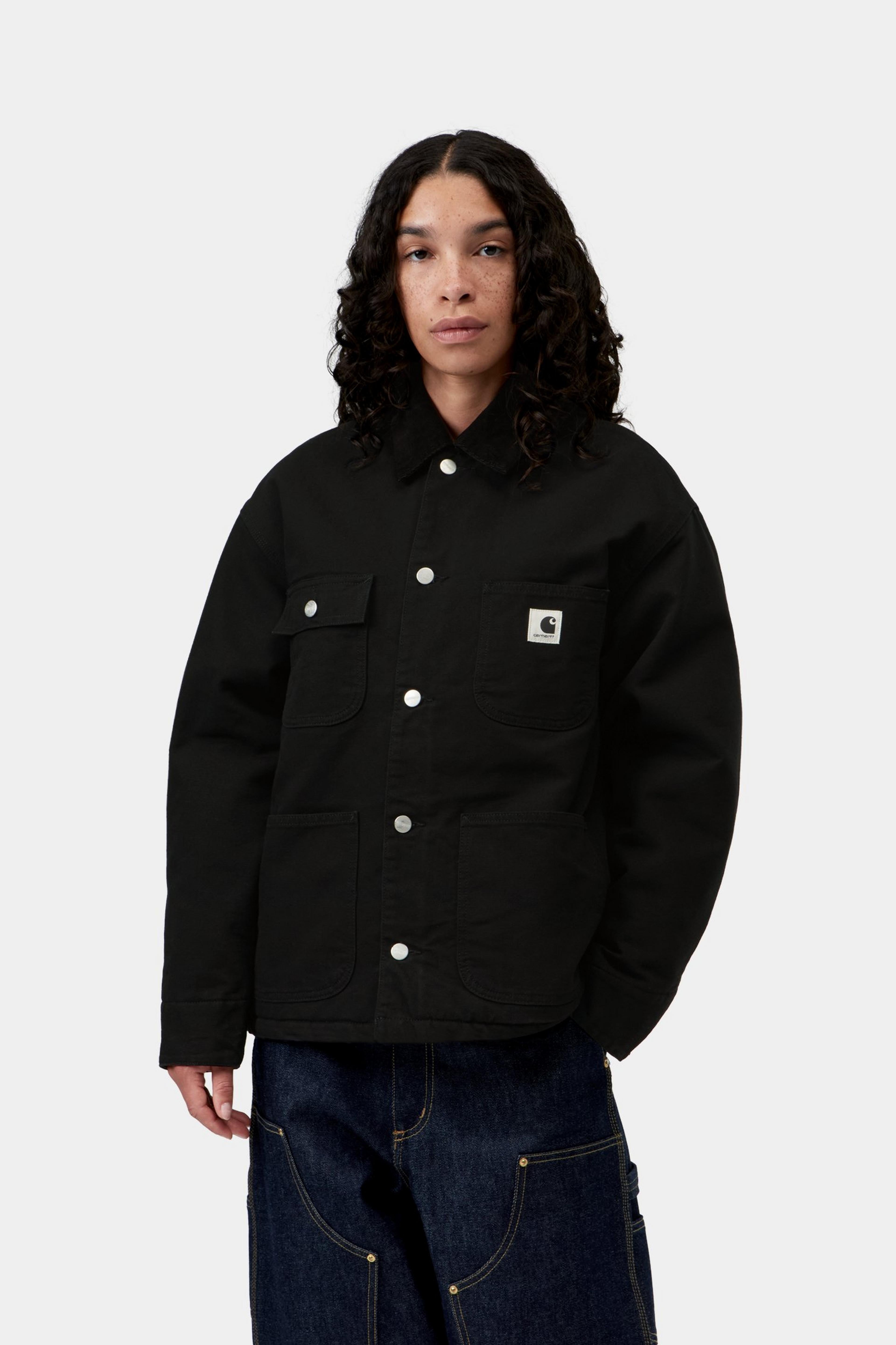 W' OG Michigan Coat - Black / Black rinsed 4