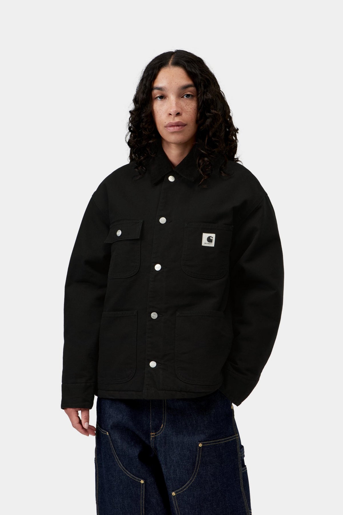 W' OG Michigan Coat - Black / Black rinsed