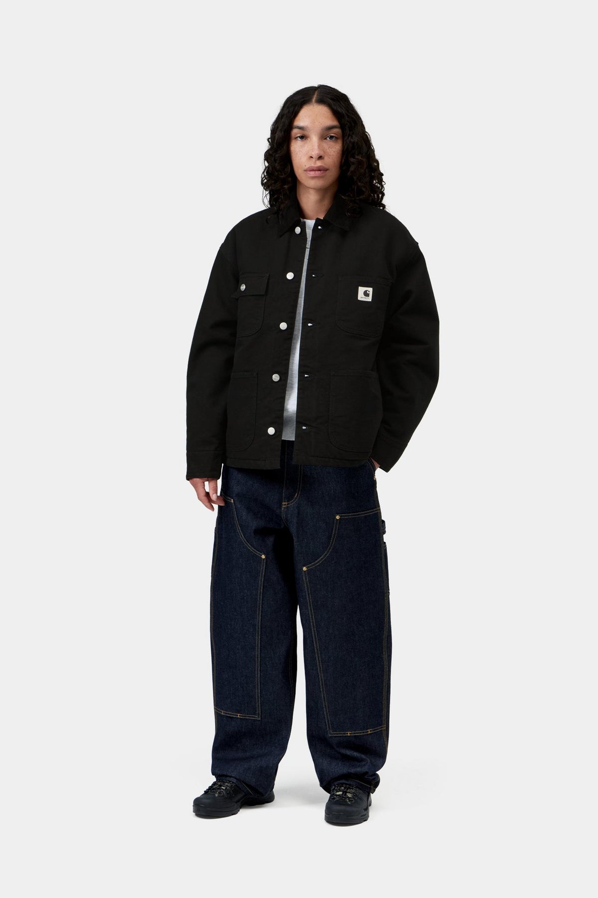 W' OG Michigan Coat - Black / Black rinsed