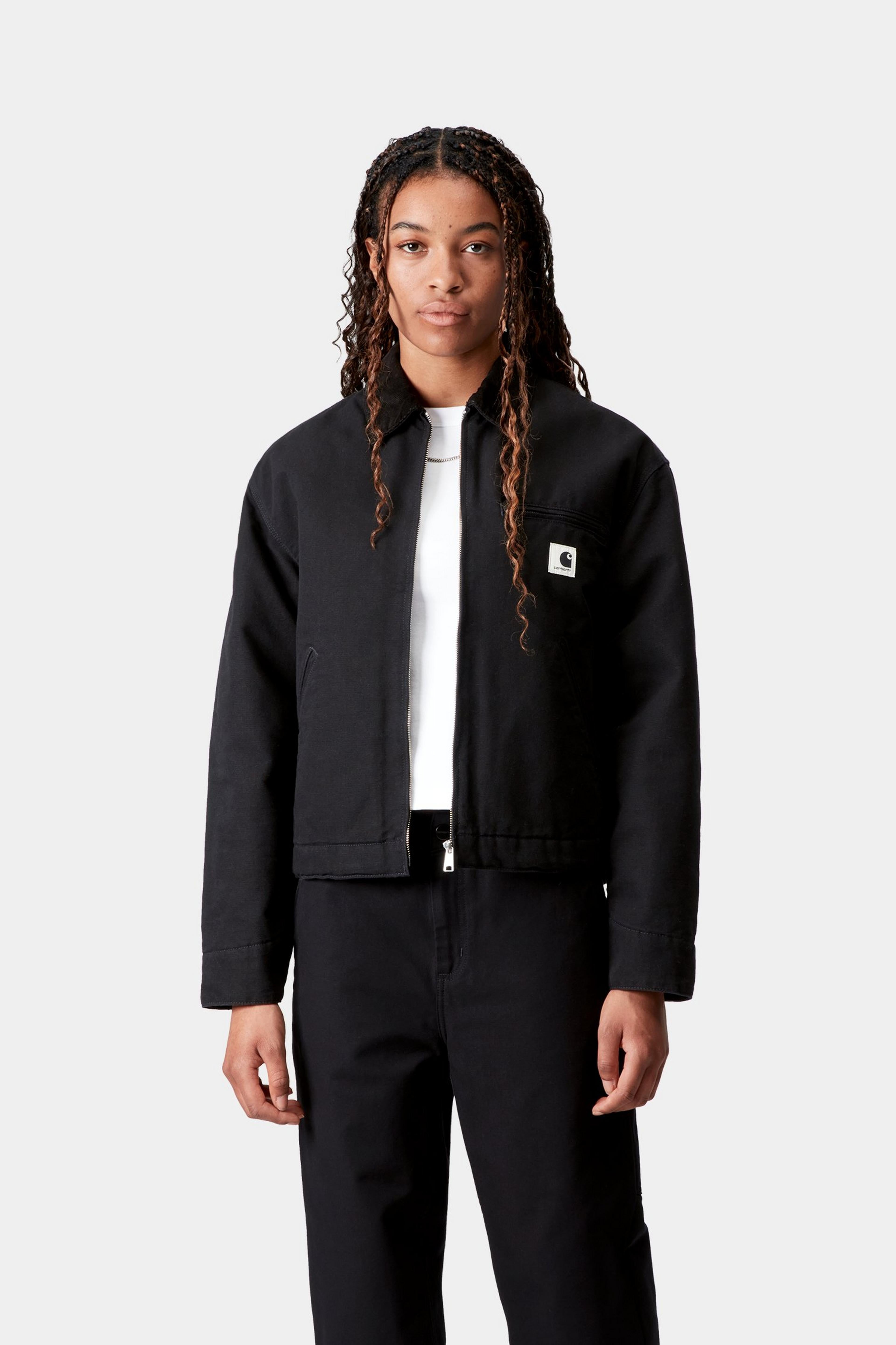 W' OG Detroit Jacket - Black / Black rinsed 2