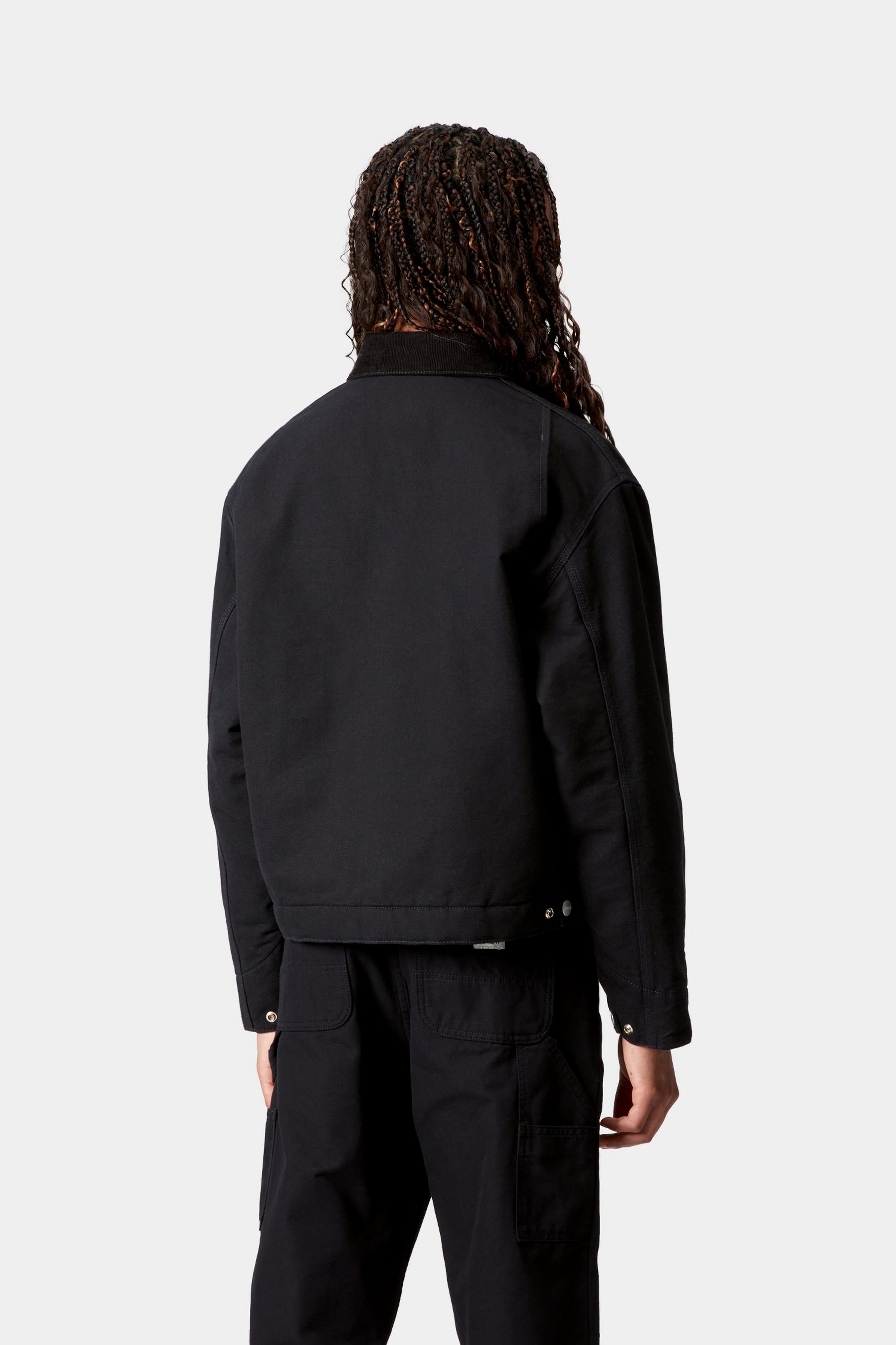 W' OG Detroit Jacket - Black / Black rinsed 3