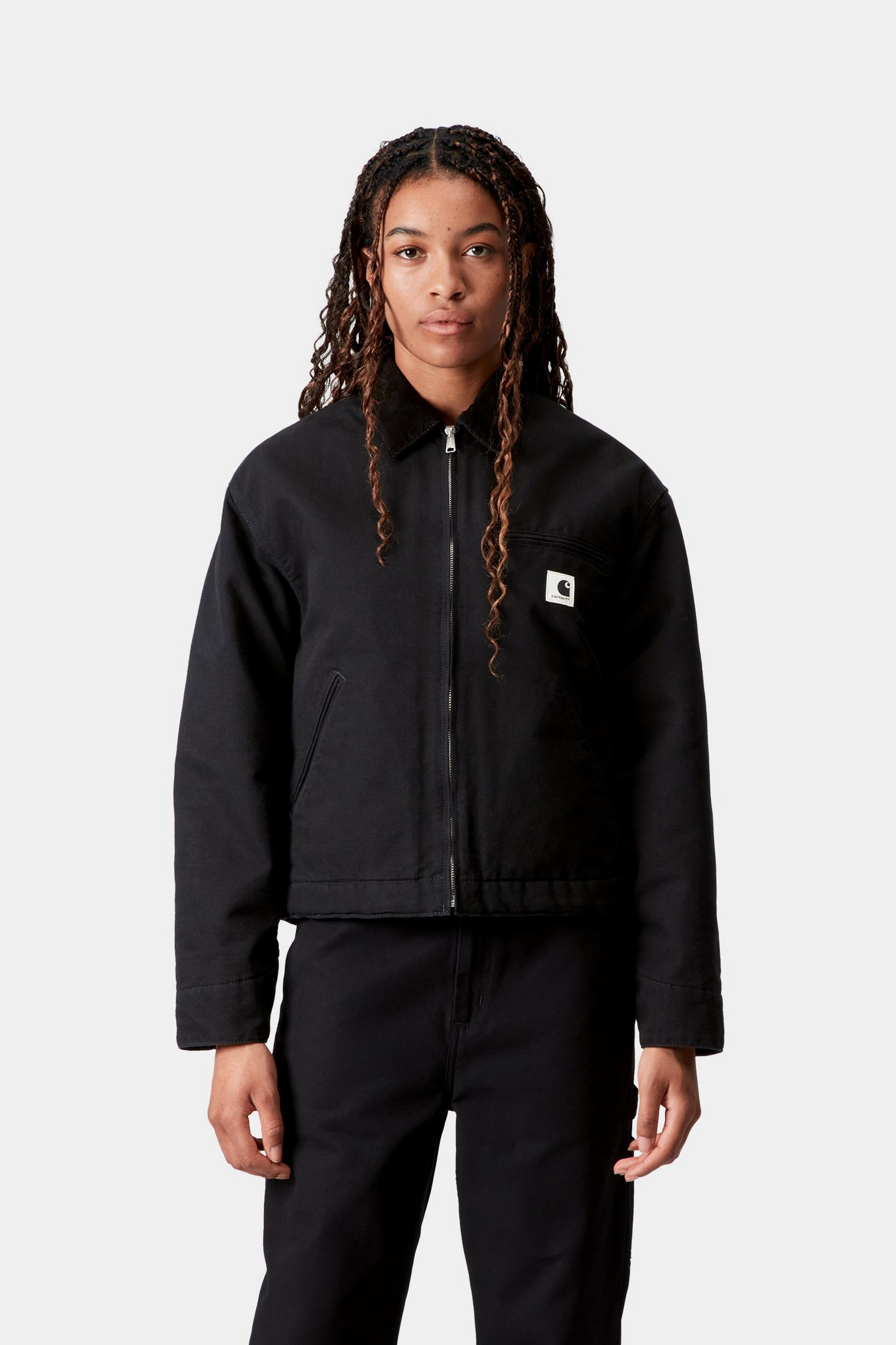 W' OG Detroit Jacket - Black / Black rinsed 4