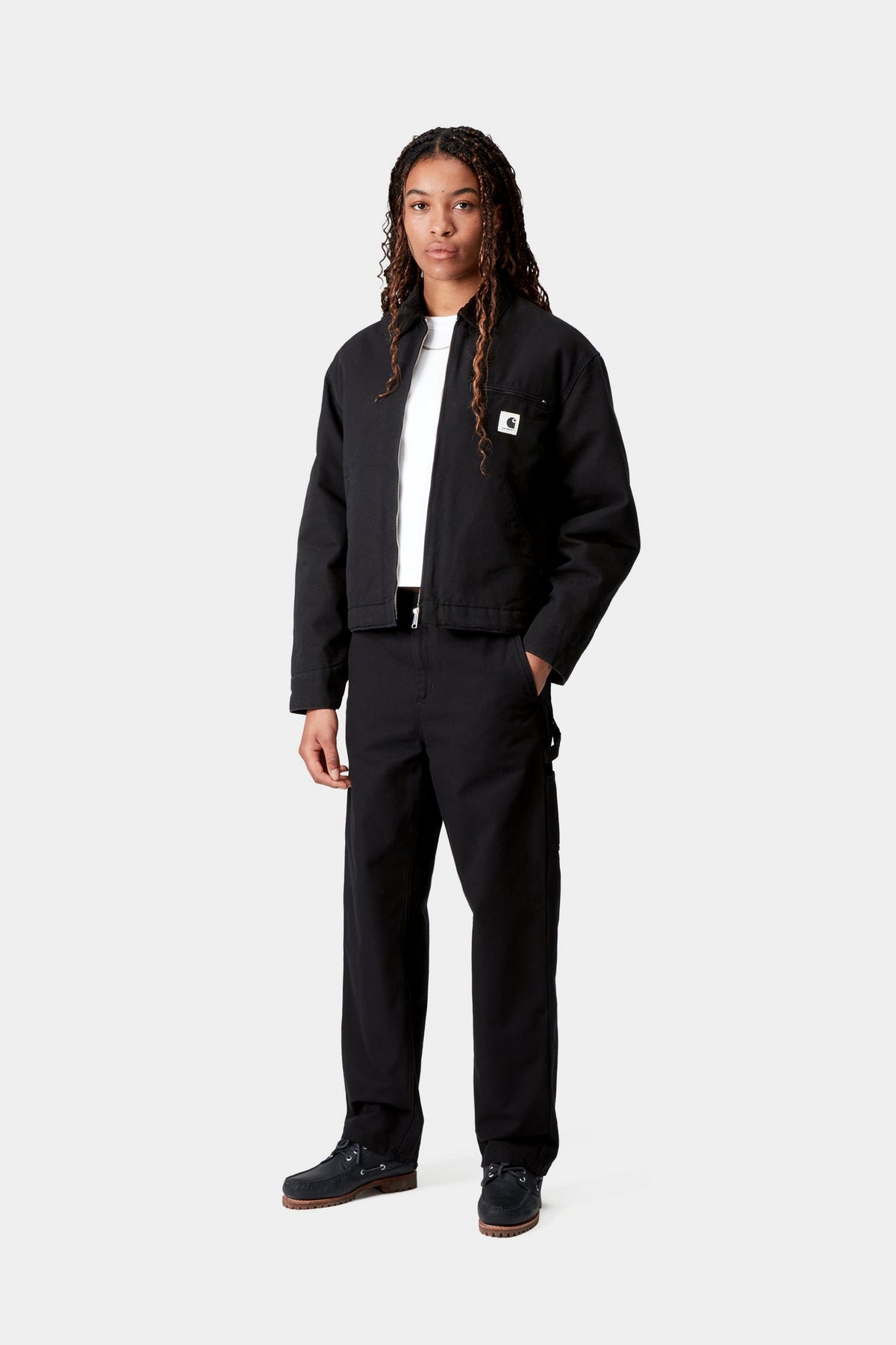 W' OG Detroit Jacket - Black / Black rinsed