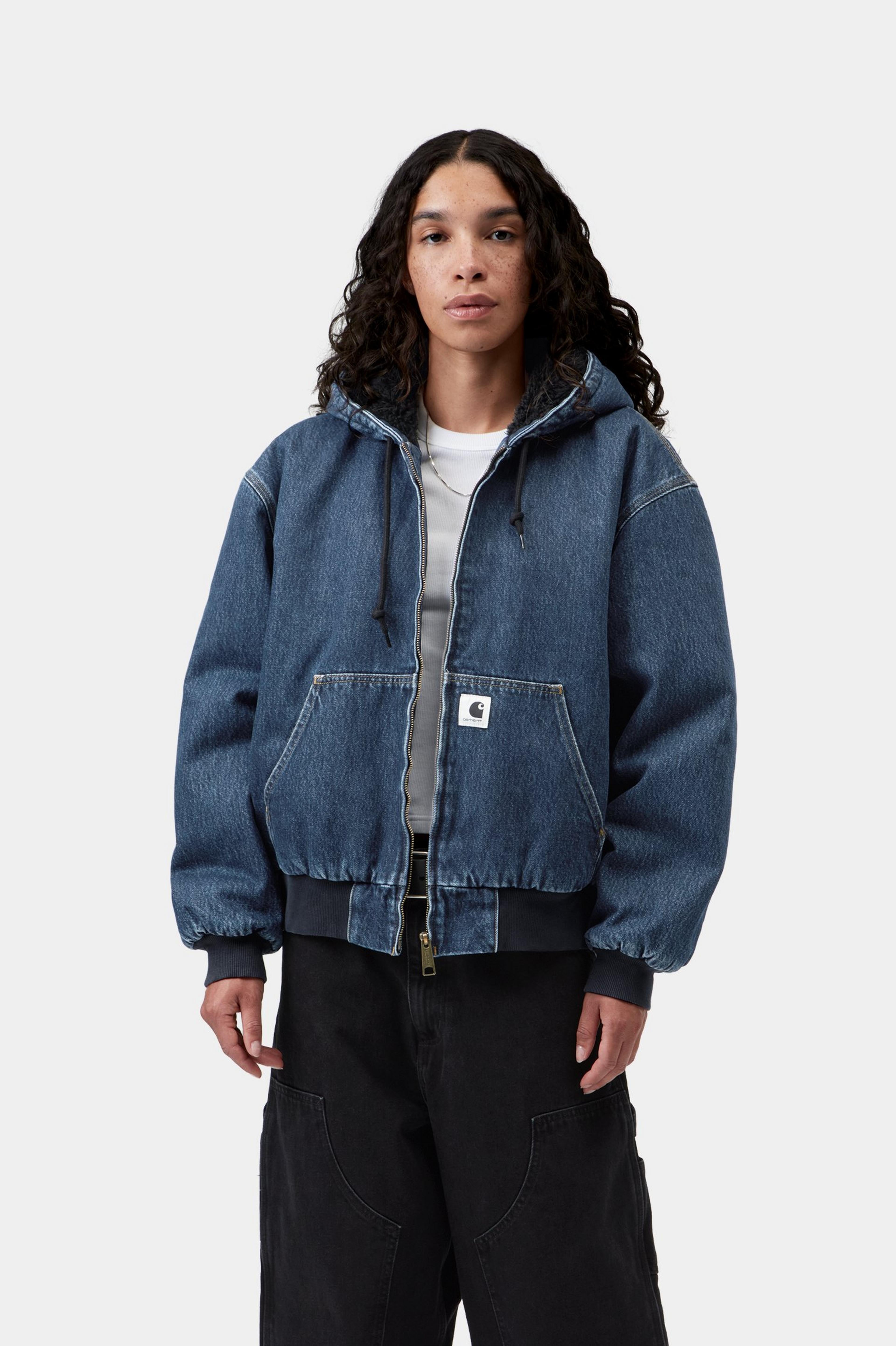W' OG Active Jacket - Blue stone washed 2