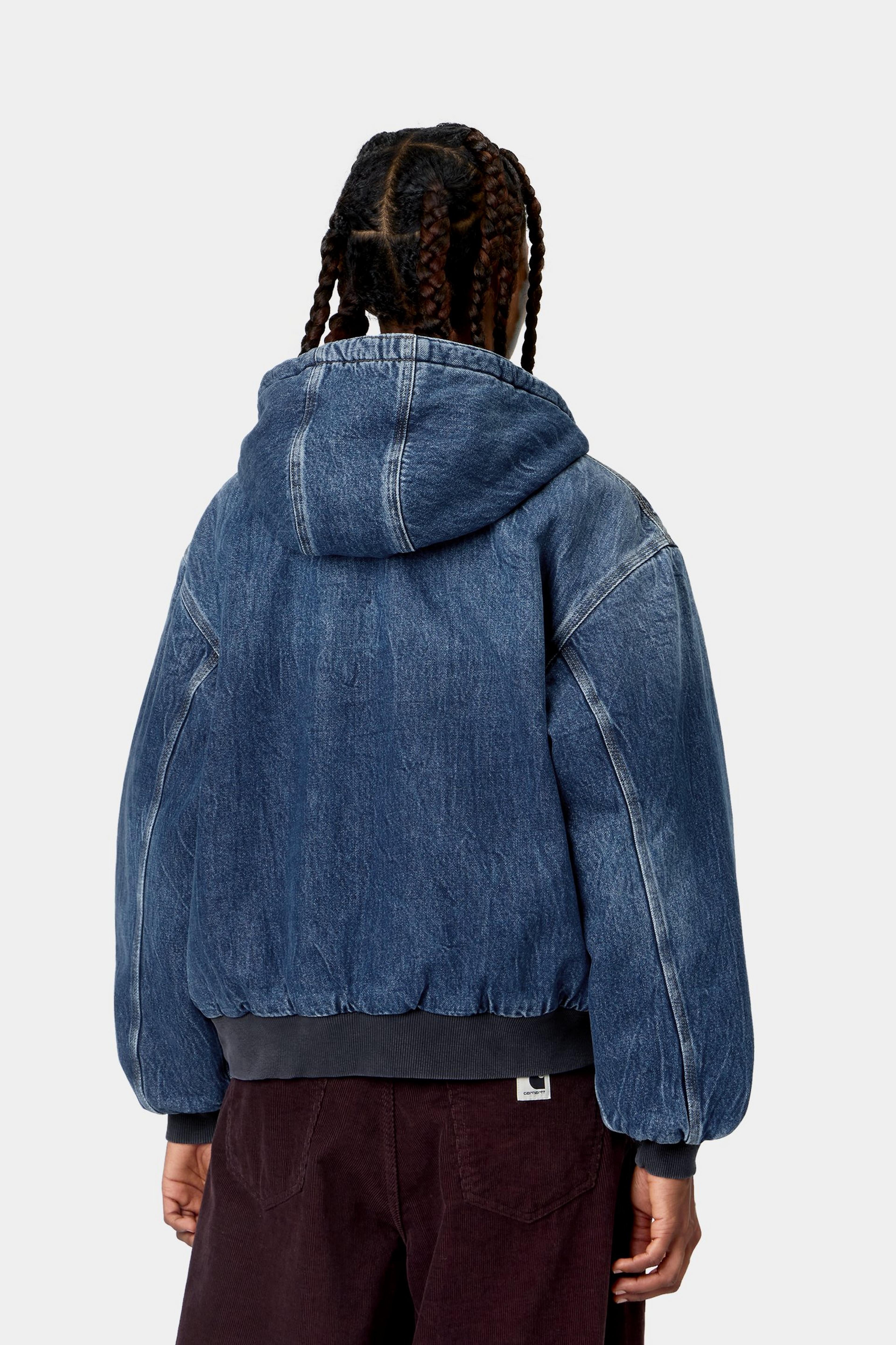 W' OG Active Jacket - Blue marble used wash 3