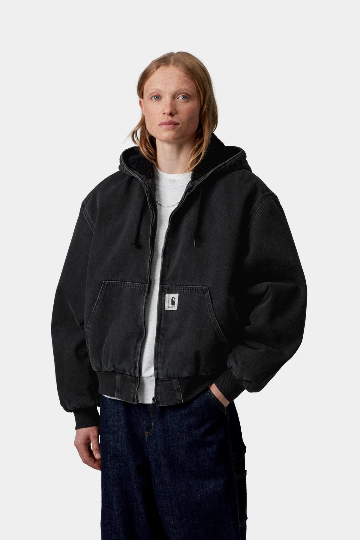 W' OG Active Jacket - Black stone washed