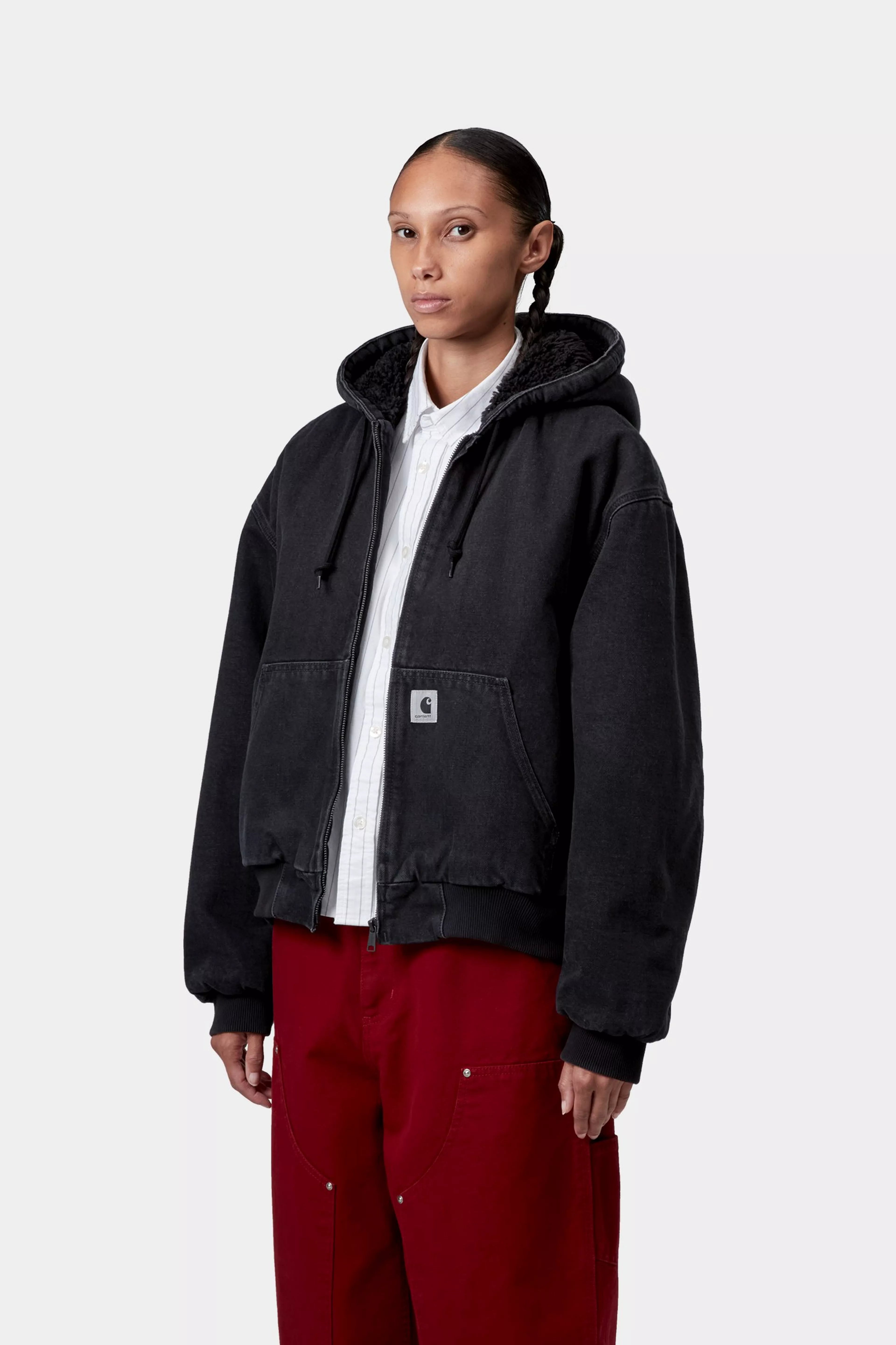 W' OG ACTIVE JACKET  - Black (stone washed)