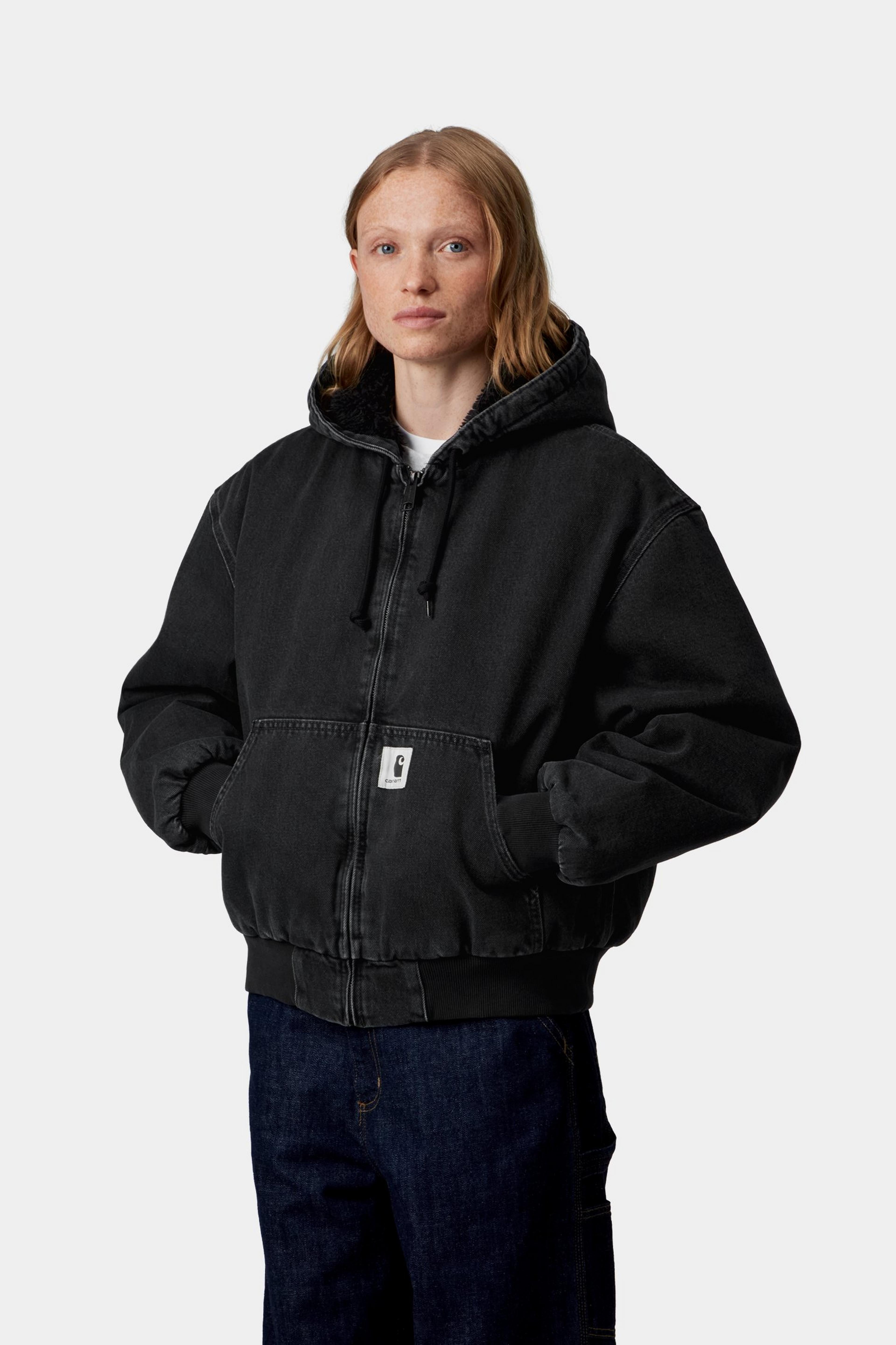 W' OG Active Jacket - Black stone washed 4