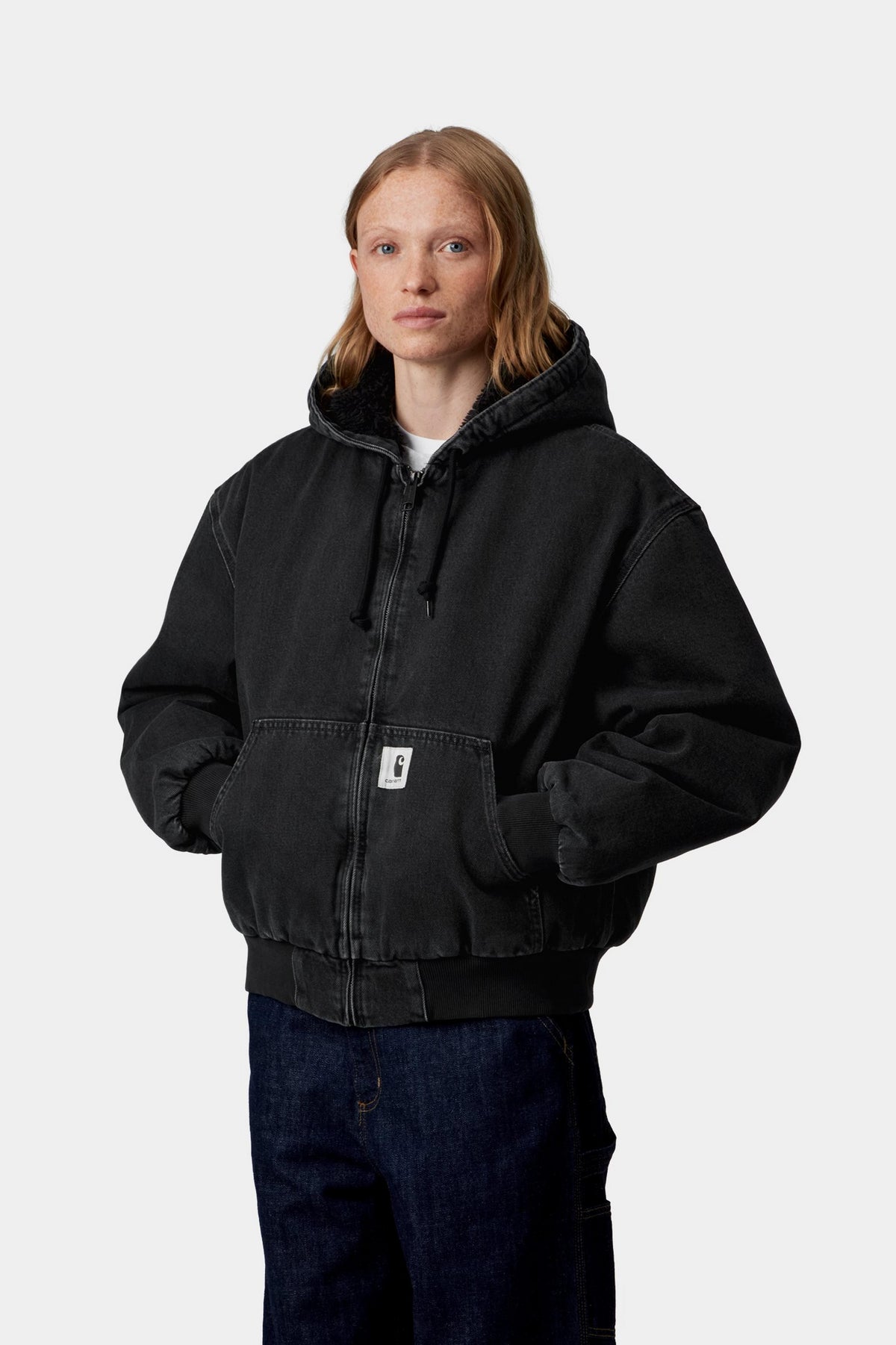W' OG Active Jacket - Black stone washed