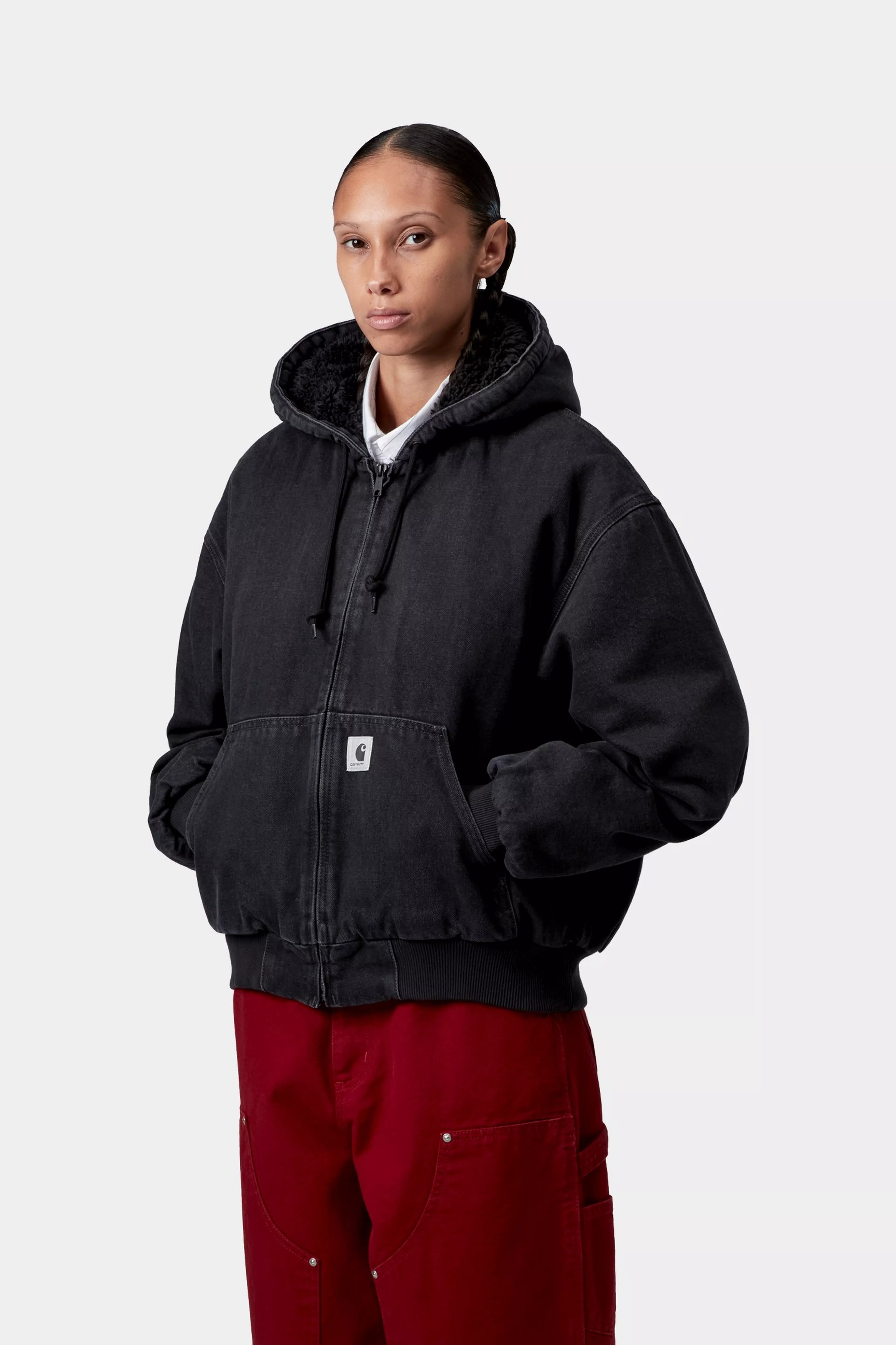 W' OG ACTIVE JACKET  - Black (stone washed)