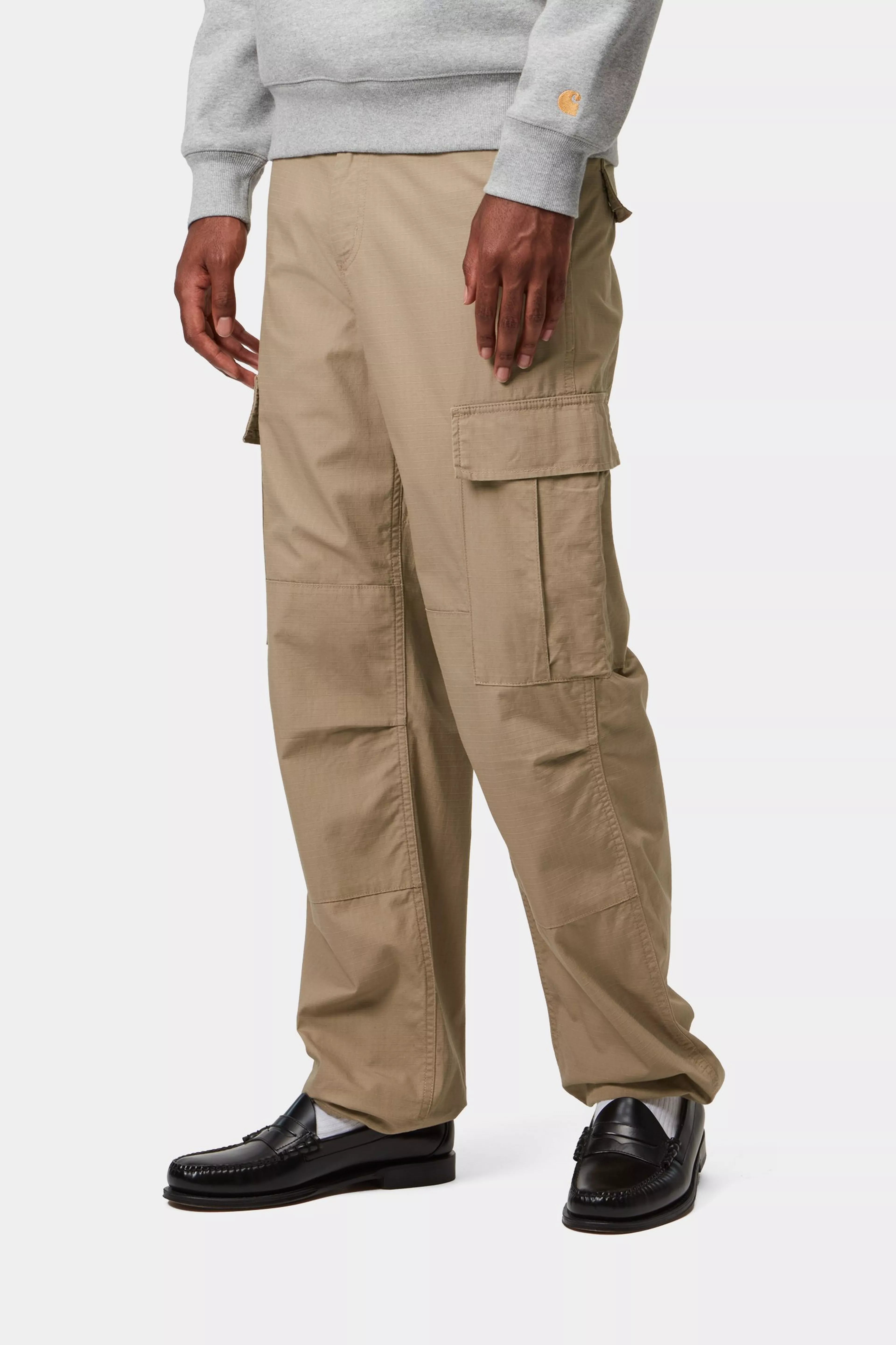 Regular Cargo Pant - Leather (rinsed)