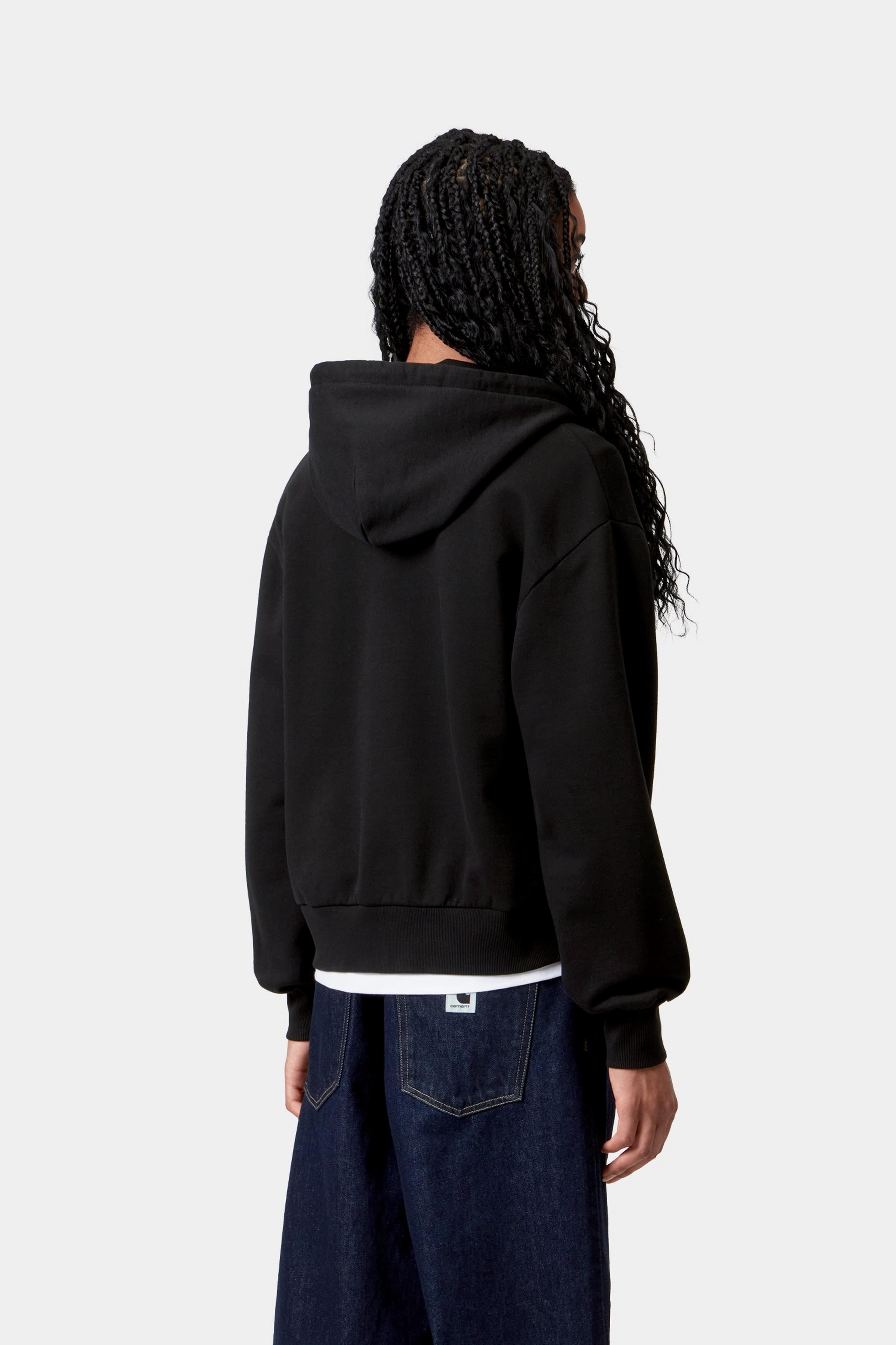 W' Hooded Casey Jacket - Black / Silver