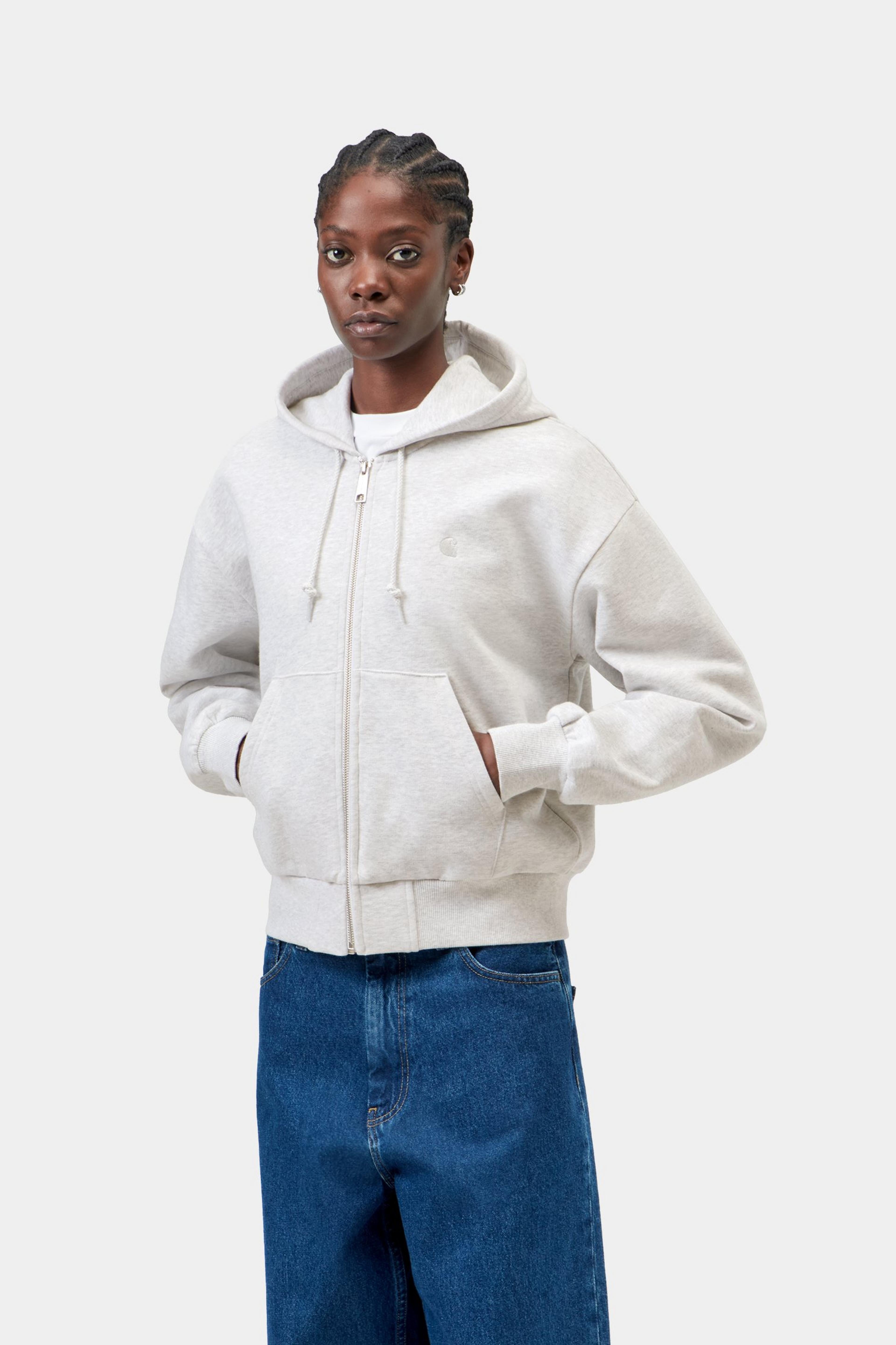 W' Hooded Casey Jacket - Ash Heather / Silver 2