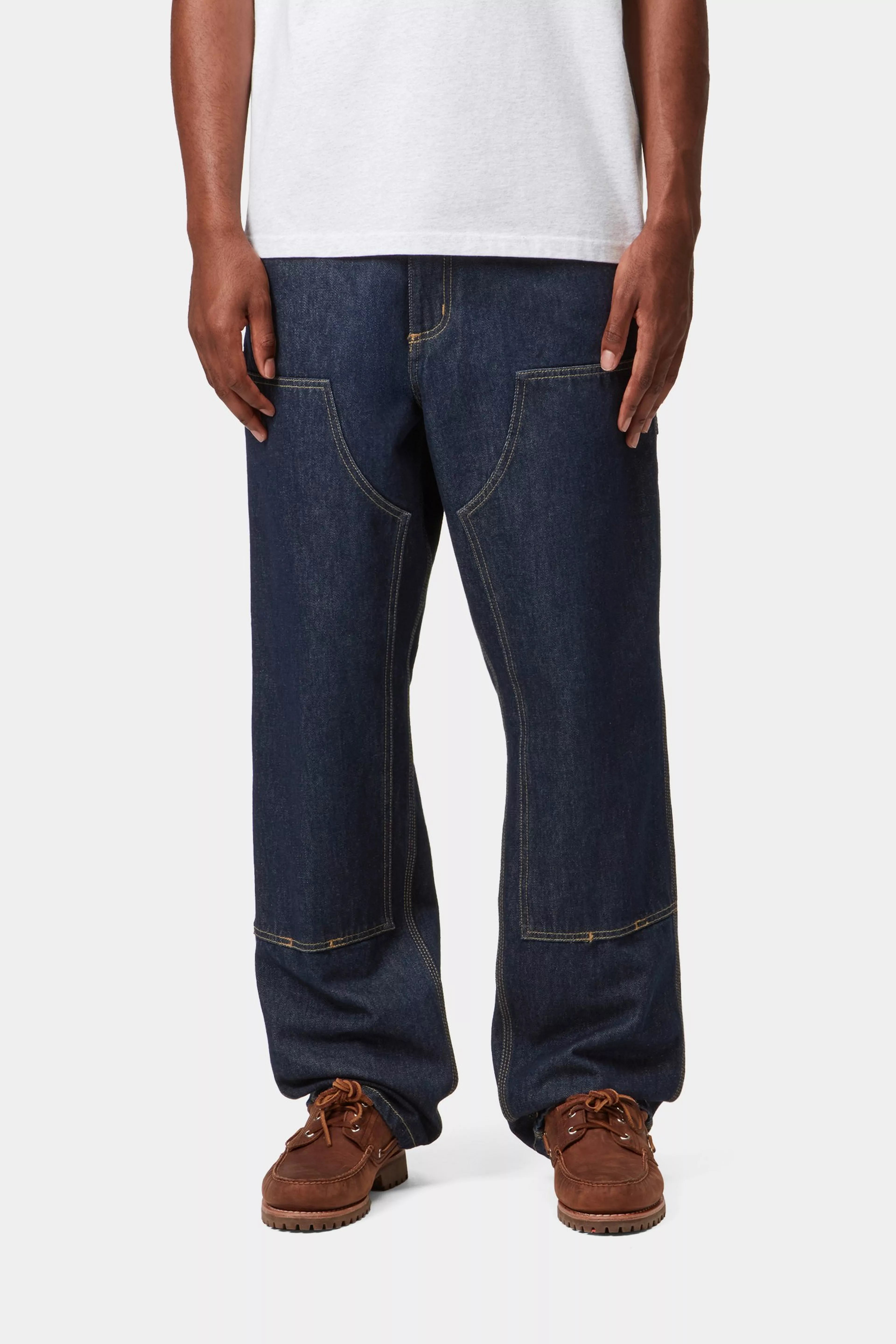 Double Knee Pant - Blue (rinsed) 2