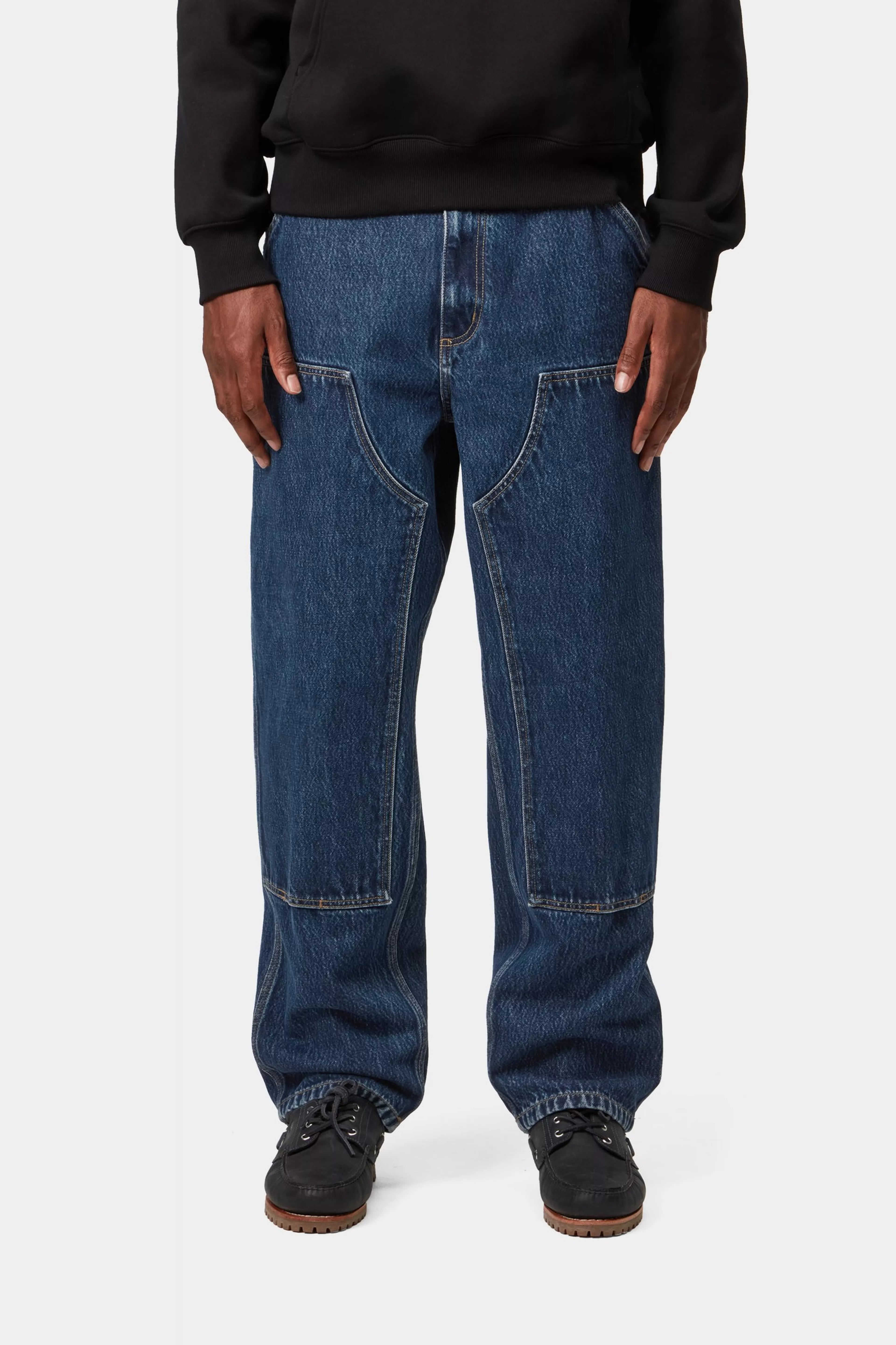 Double Knee Pant - Blue (stone washed) 3